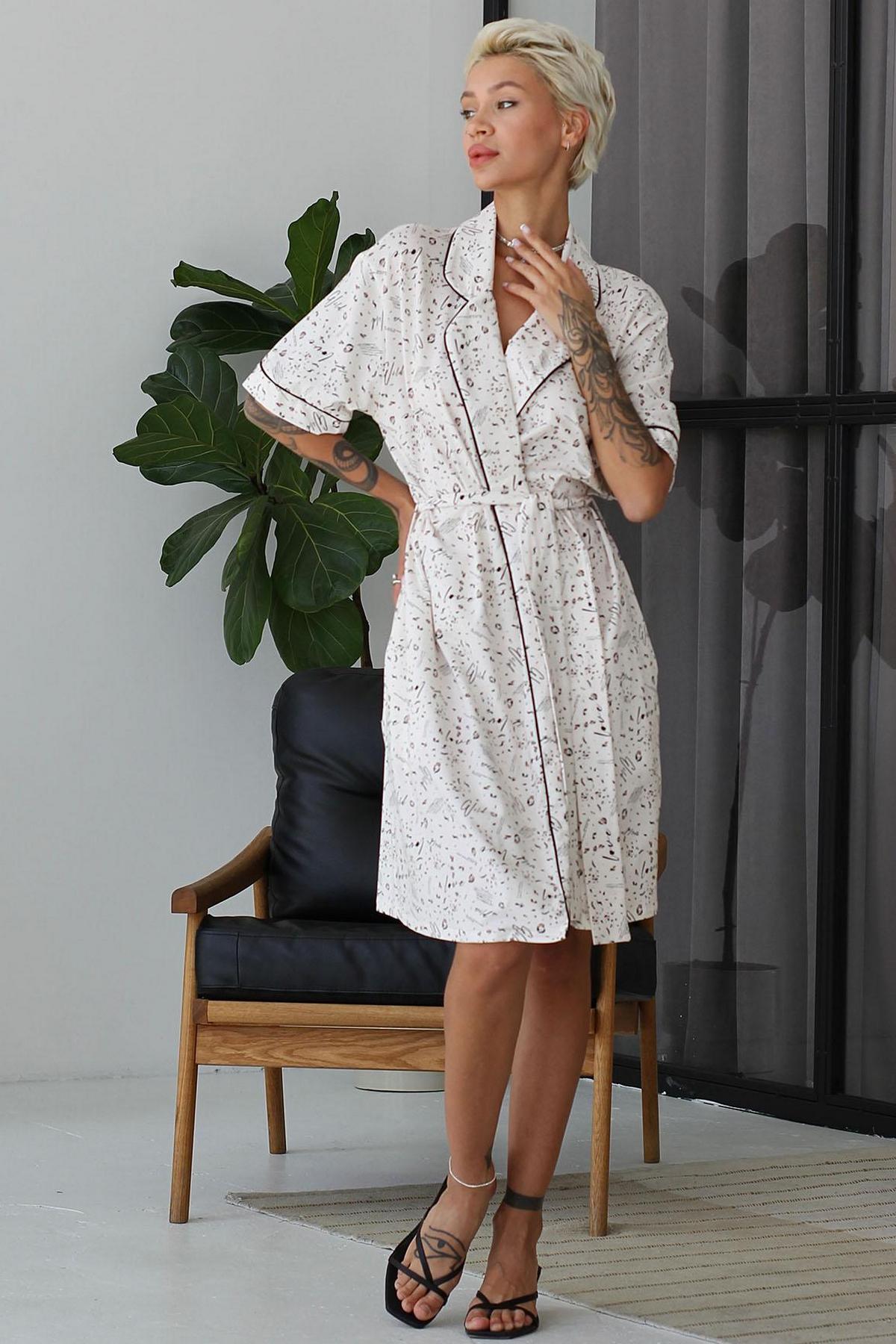 Хлопковый халат 1112/16039