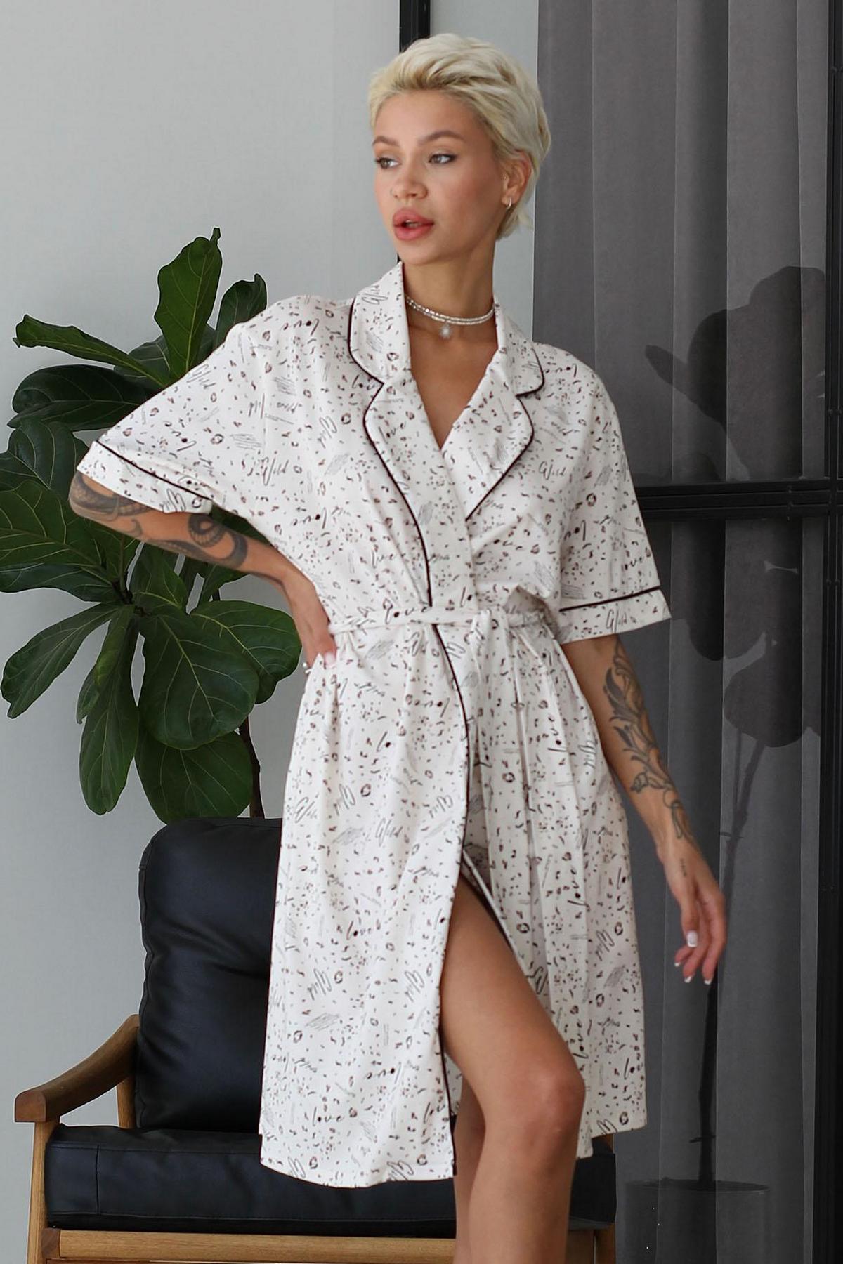 Хлопковый халат 1112/16039