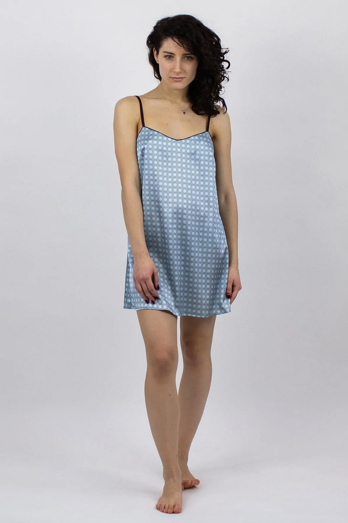 Шелковая сорочка 221401-10 The Lady blue