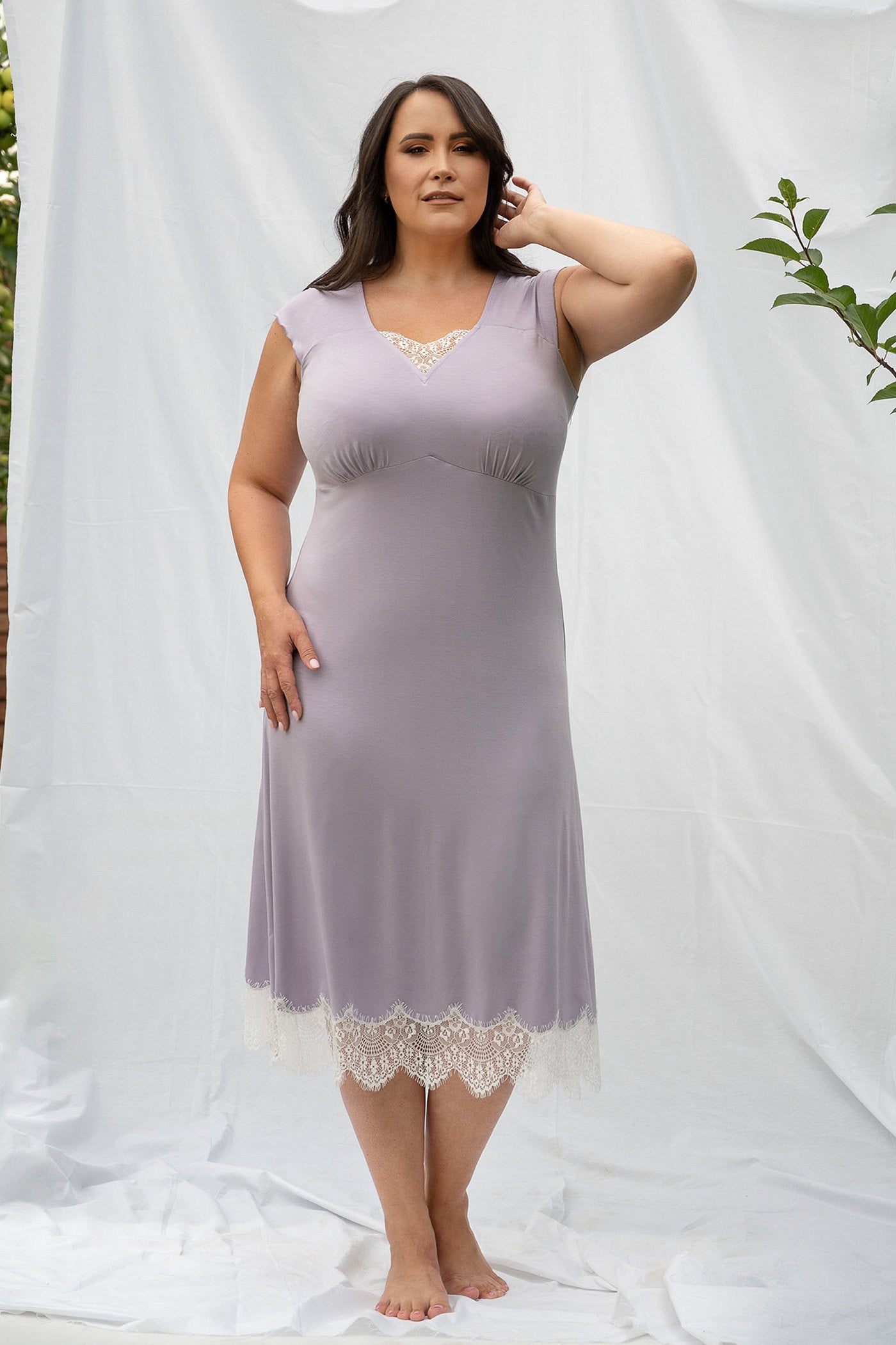 Сорочка из вискозы 2310 lila