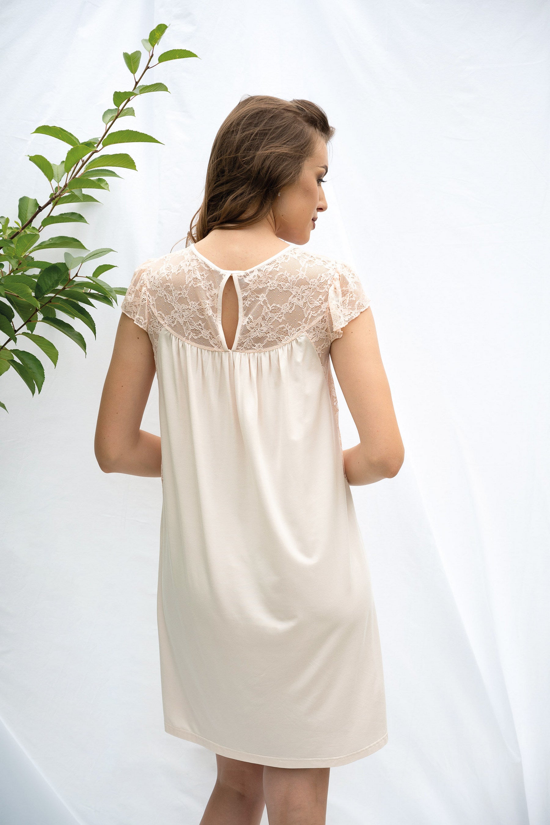 Сорочка из вискозы 2313 salmon