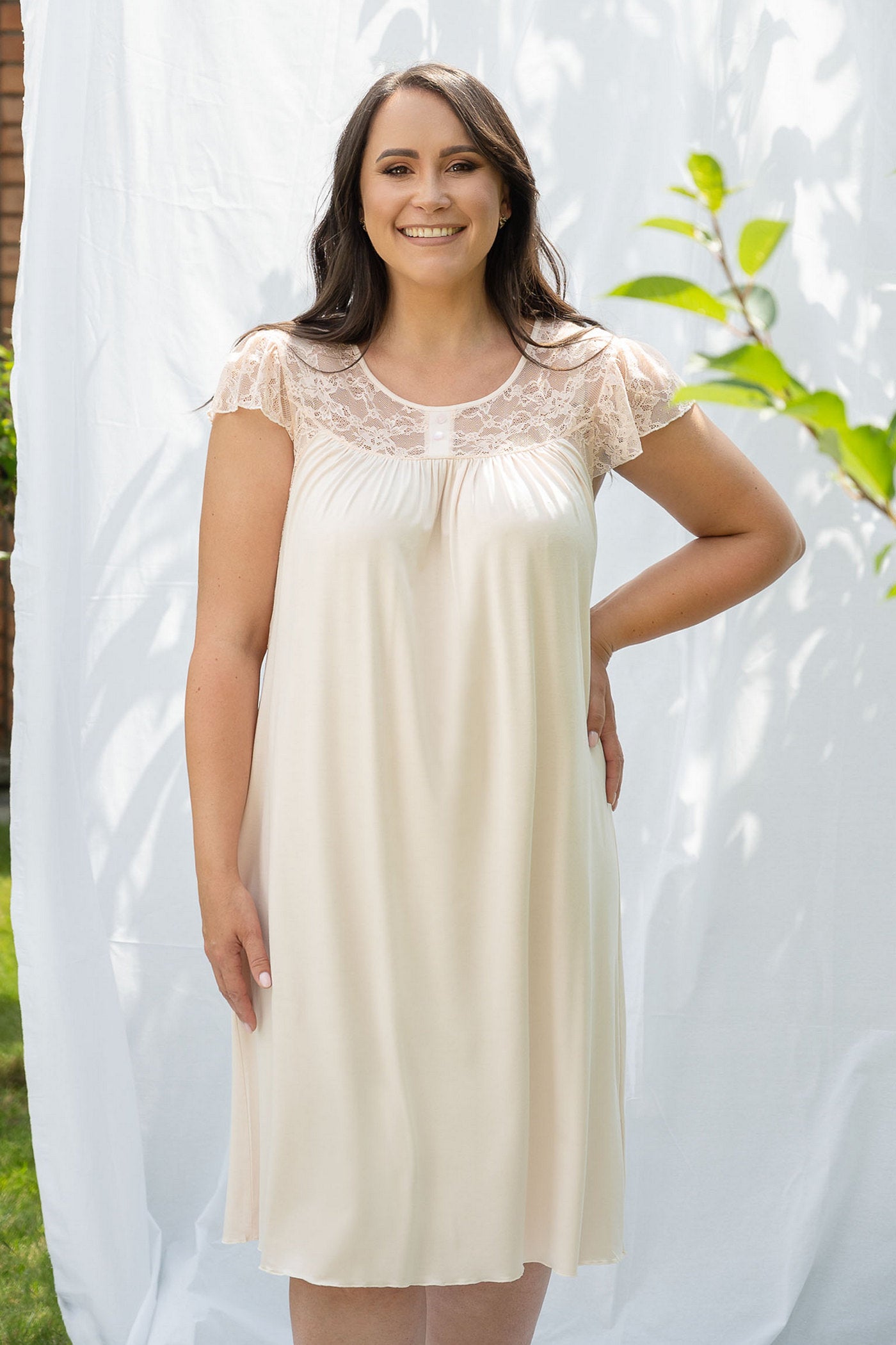 Сорочка з віскози 2313 salmon