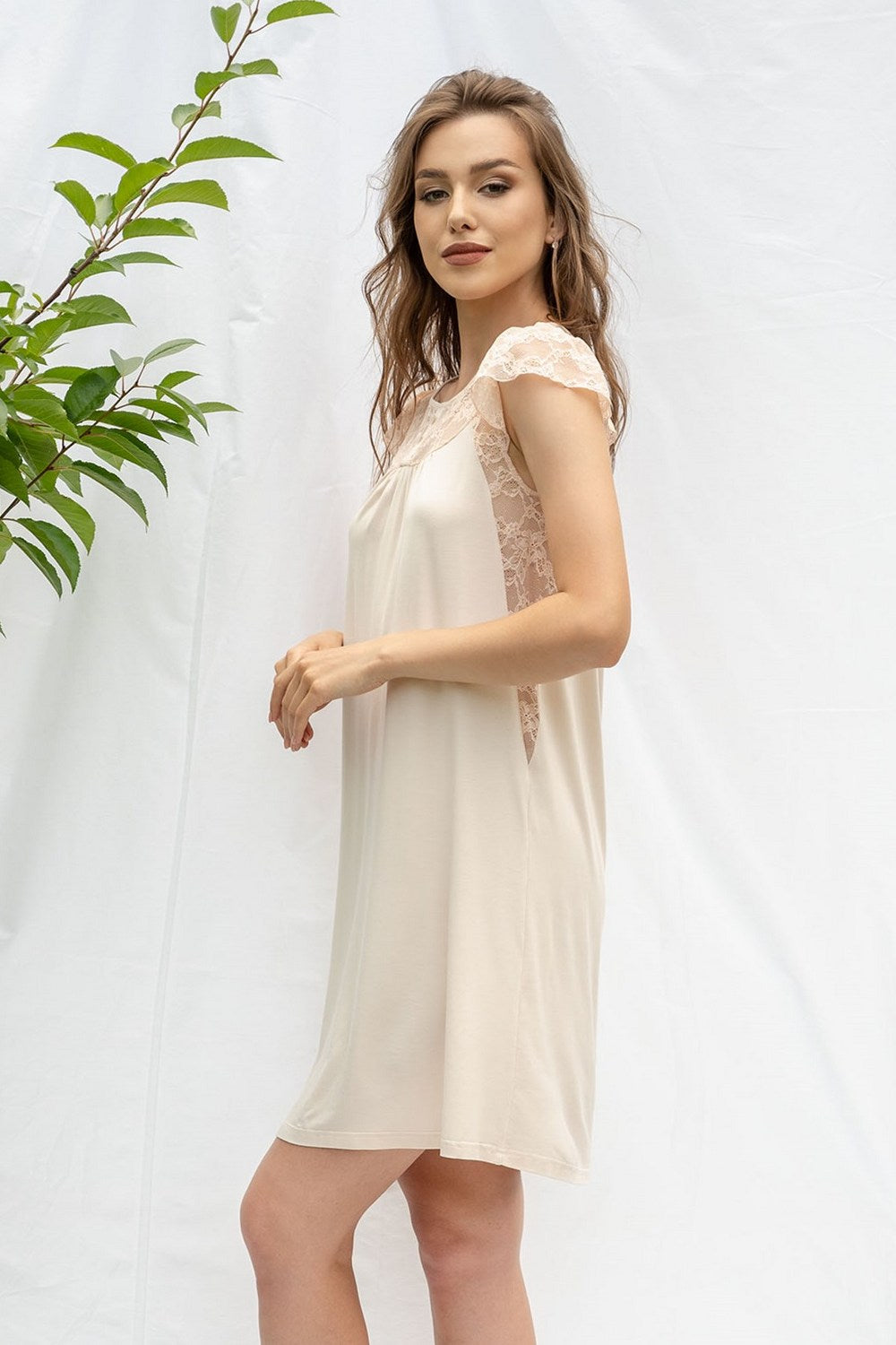 Сорочка з віскози 2313 salmon