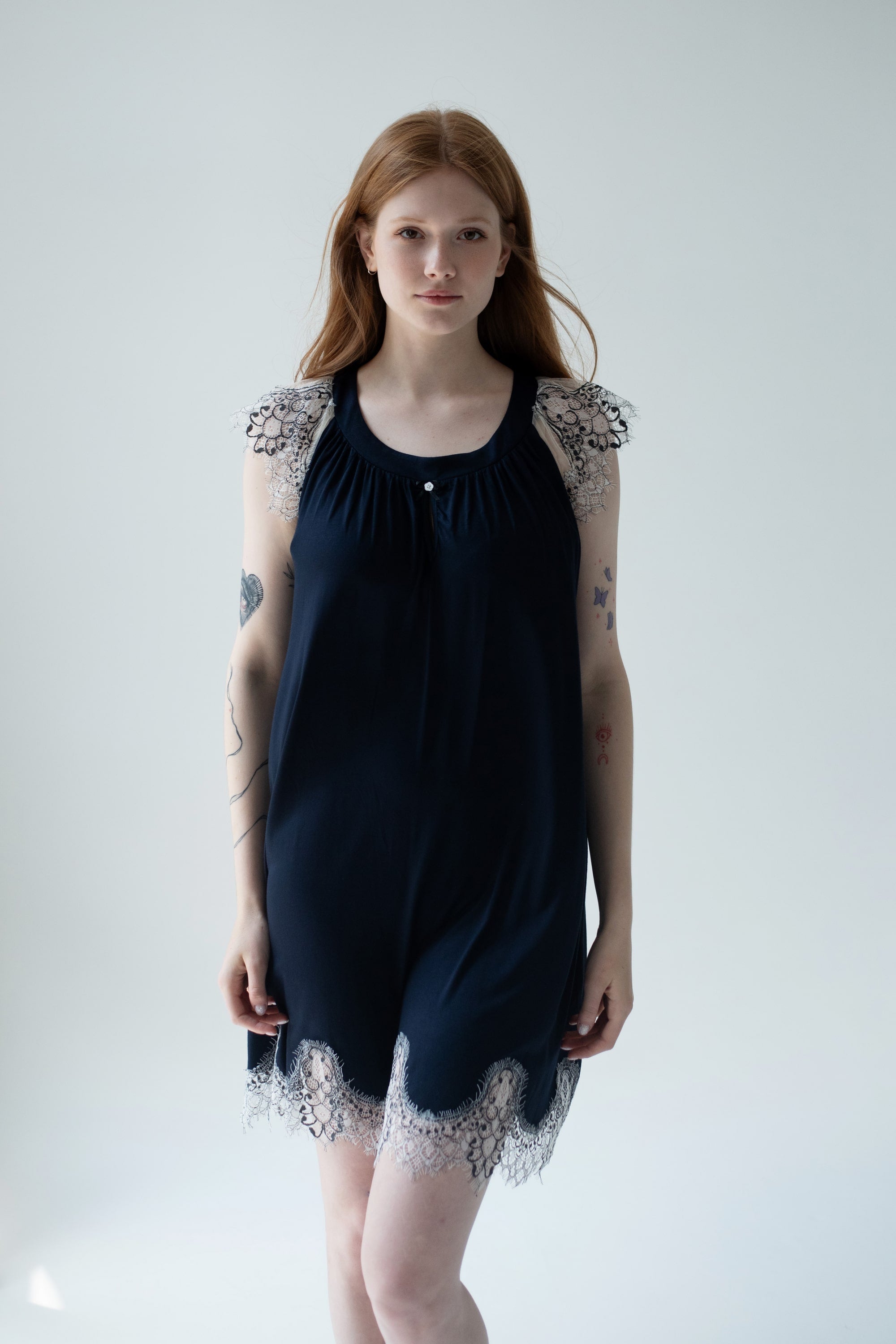 Сорочка из вискозы 034 Blue