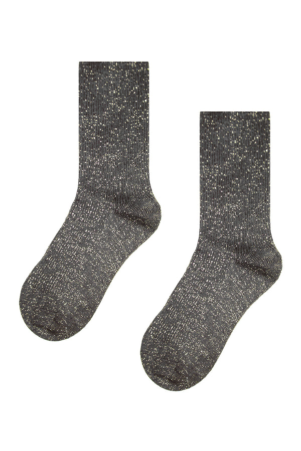 Шерстяные носки с люрексом gray 1041