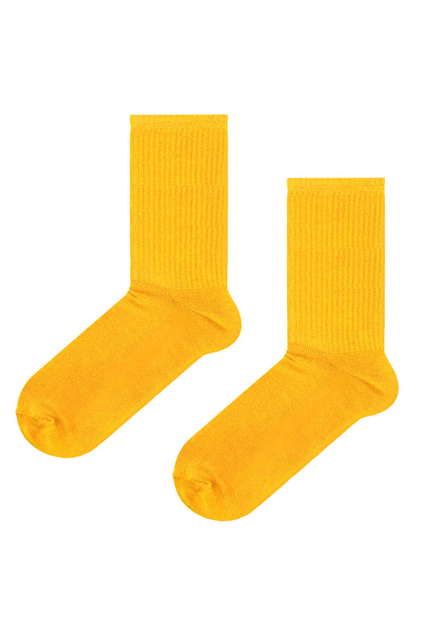 Хлопковые носки с резинкой 897 Yellow