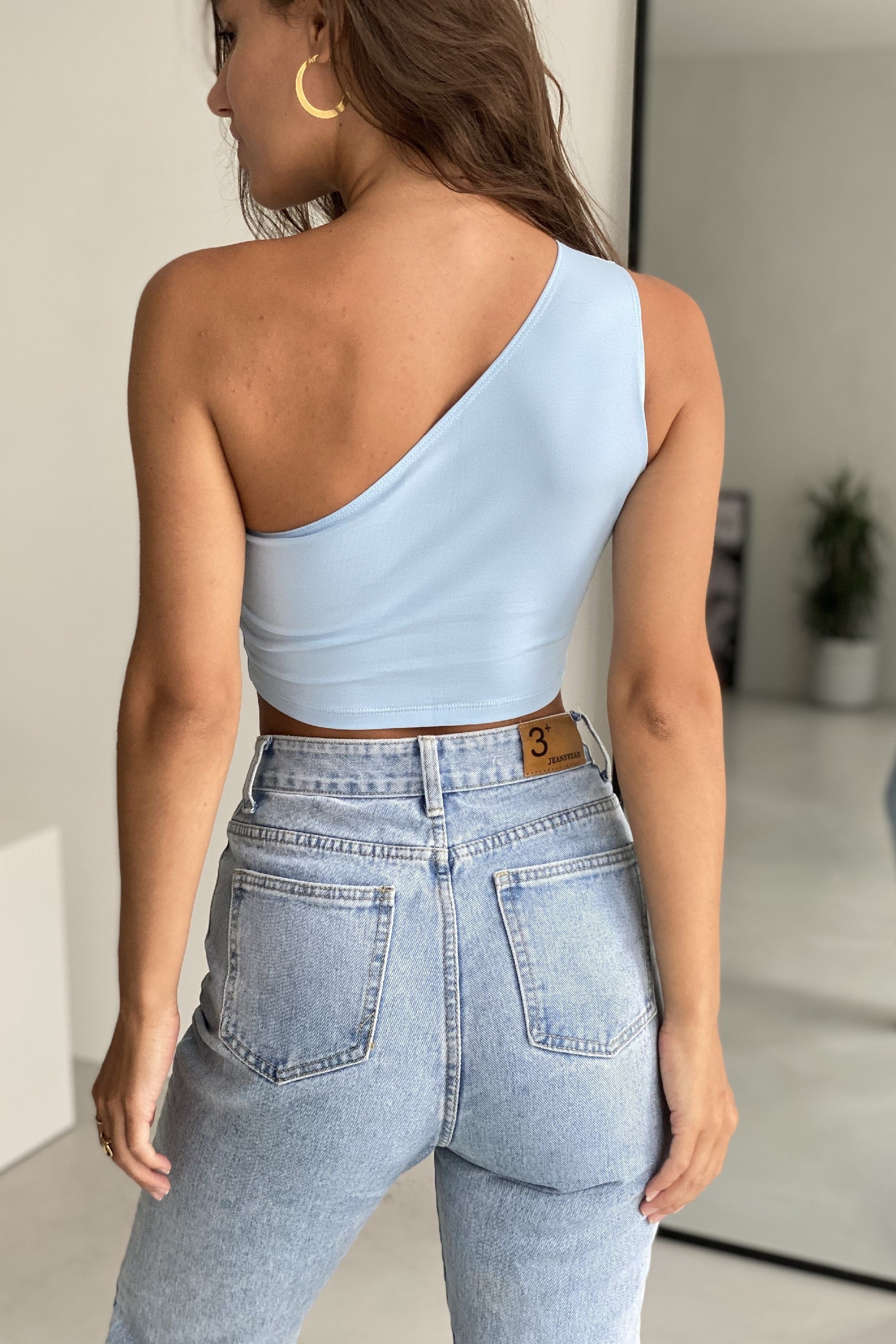 Бавовняний топ на одне плече Scorpio SS21621/5