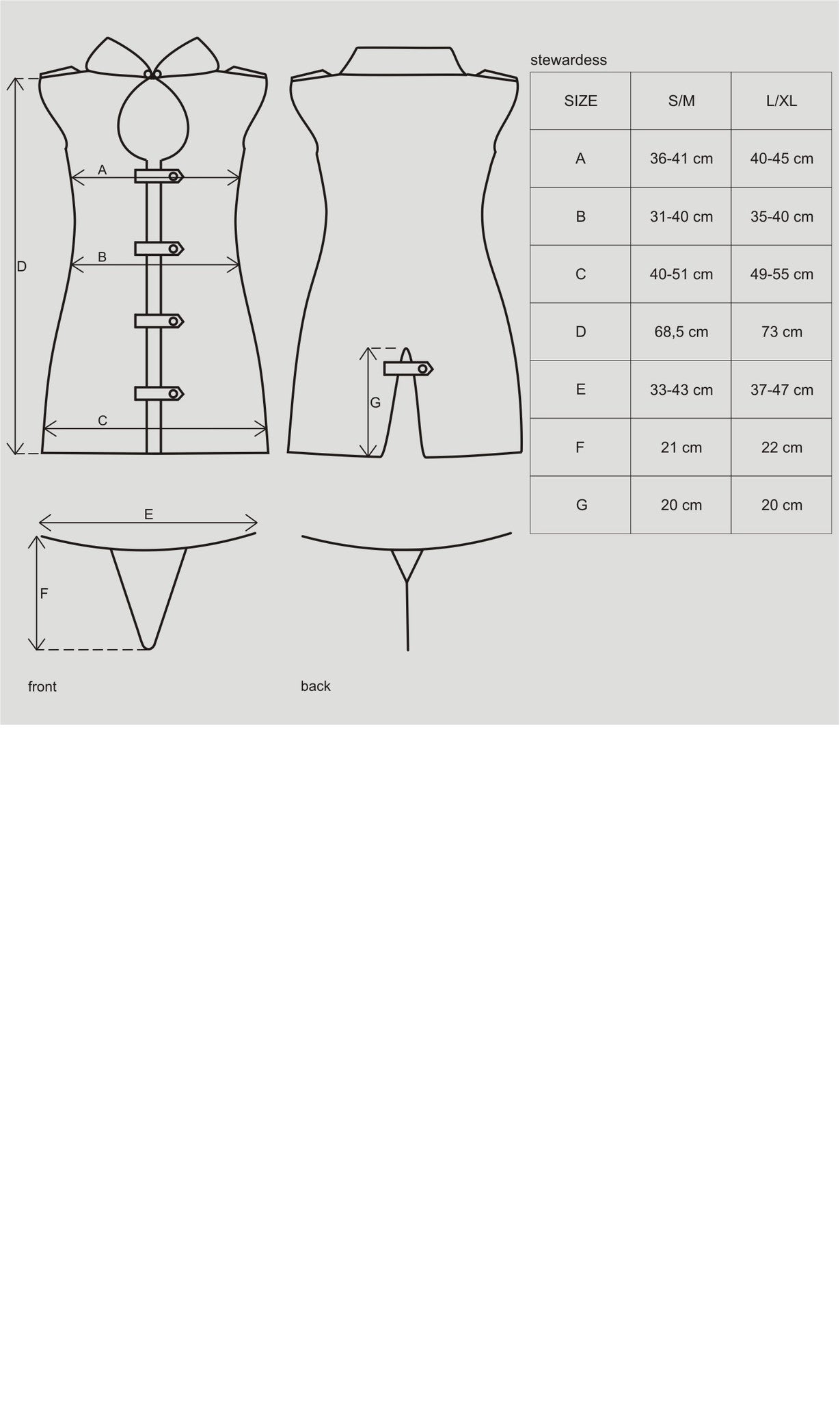 Комплект стюардессы Stewardess