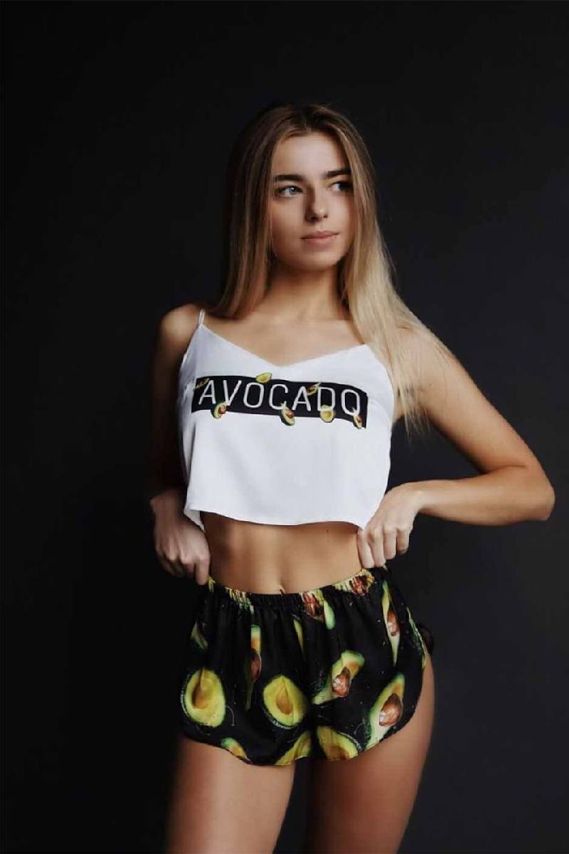 Пижама с коротким топом Avocado