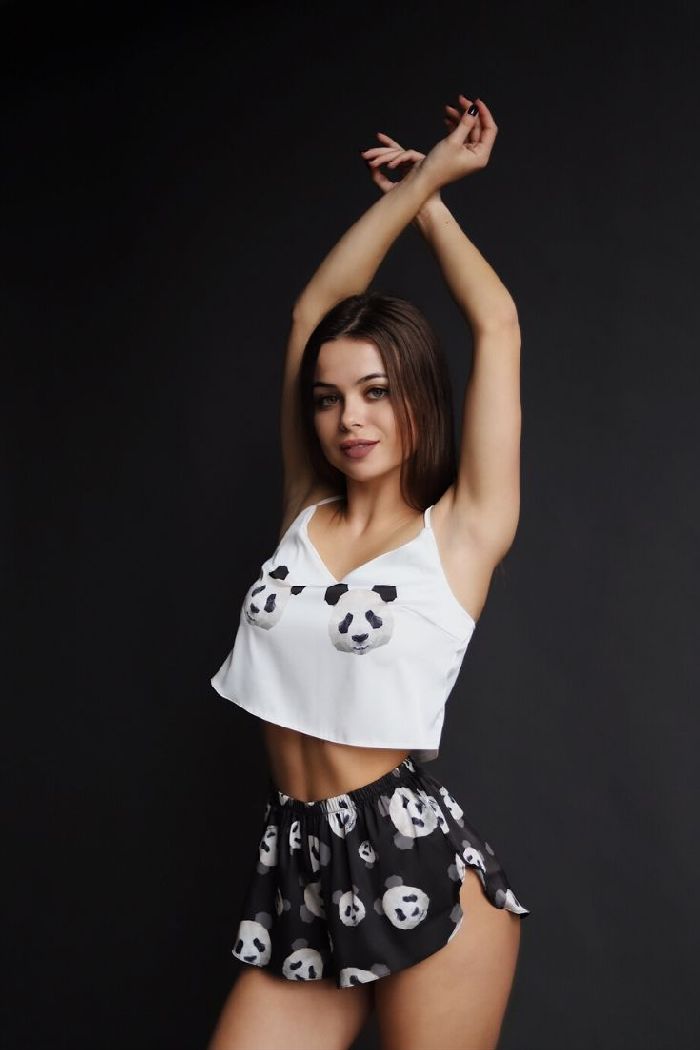 Піжама з коротким топом Panda