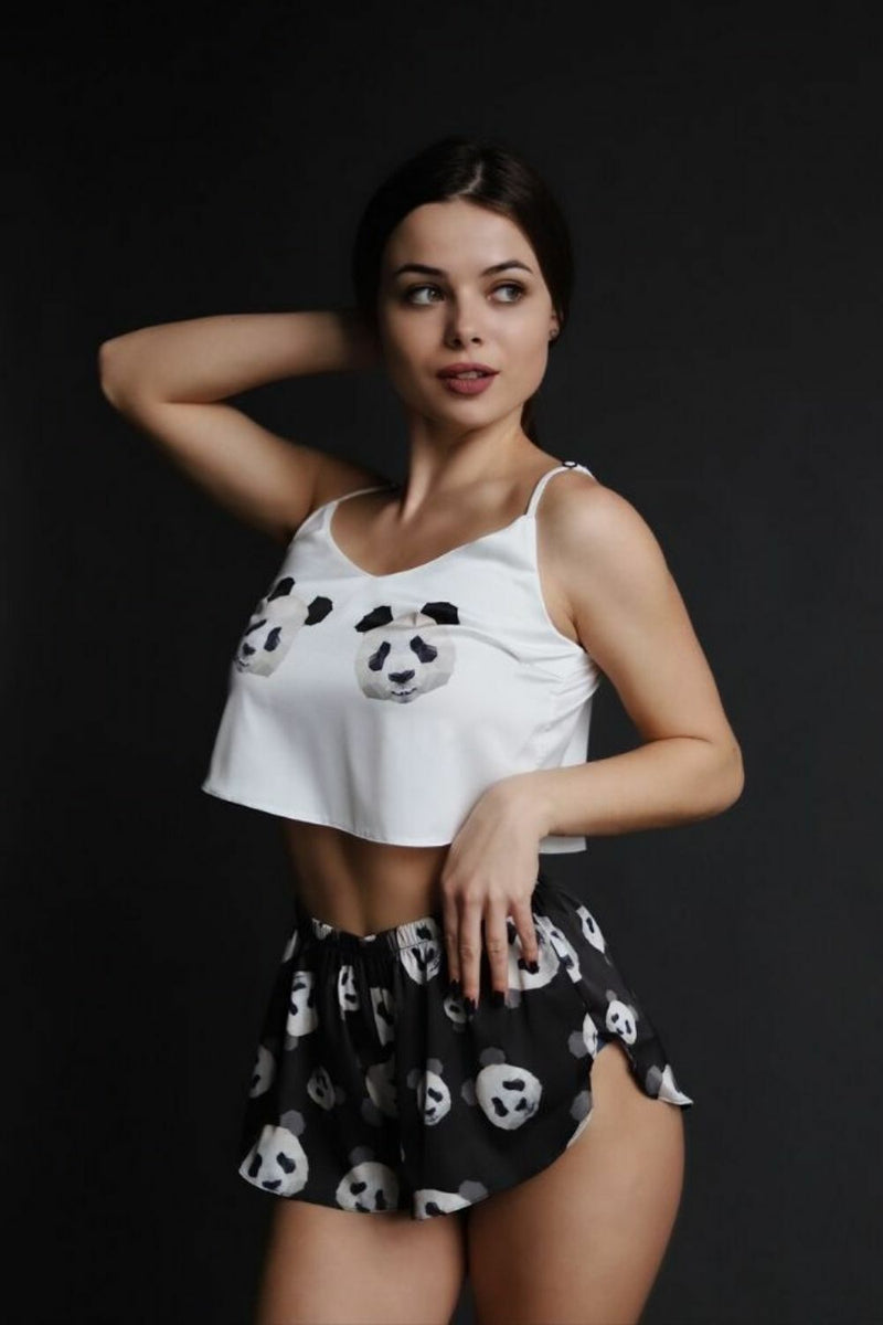 Пижама с коротким топом Panda