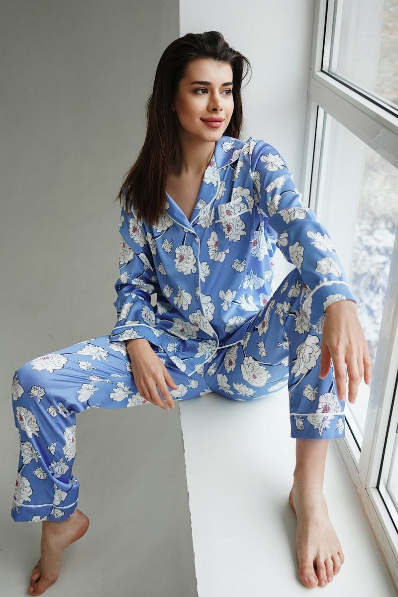 Пижама с принтом White Flower