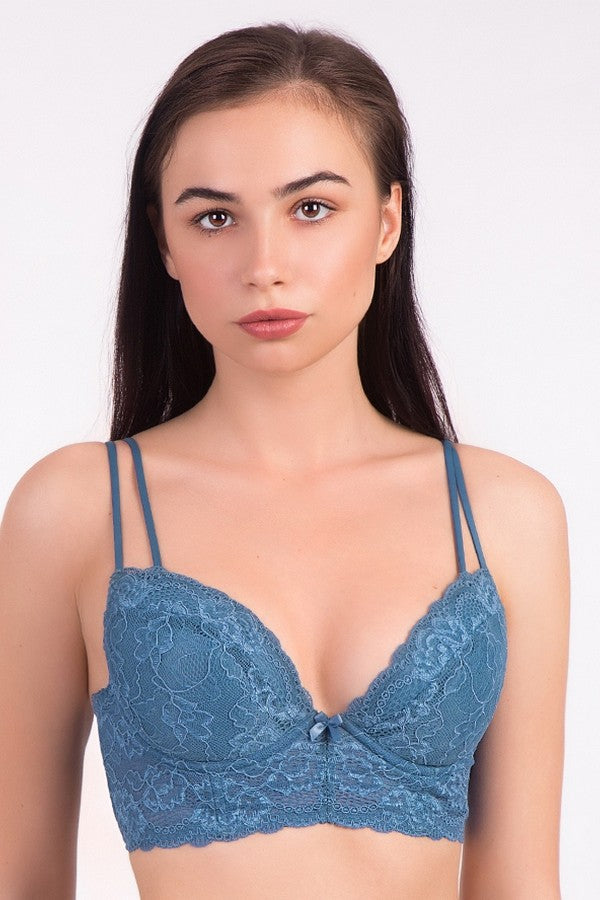 Кружевное бюстье с чашками push-up 04.1021 evening twilight