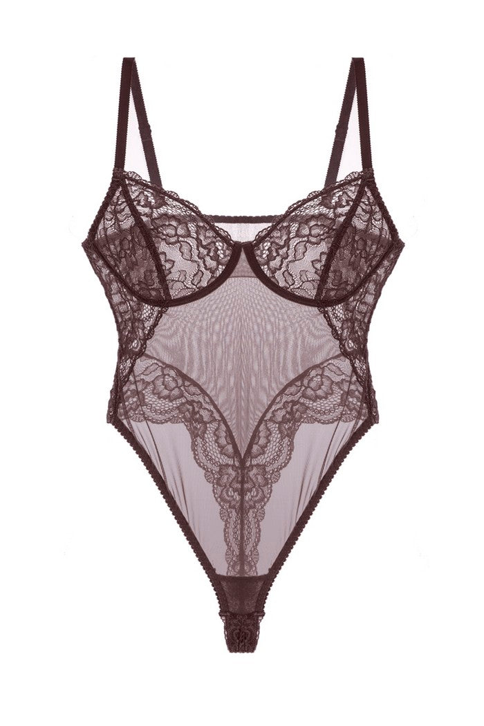 Боди-стринг с мягкими чашками 04.3006 irish coffe