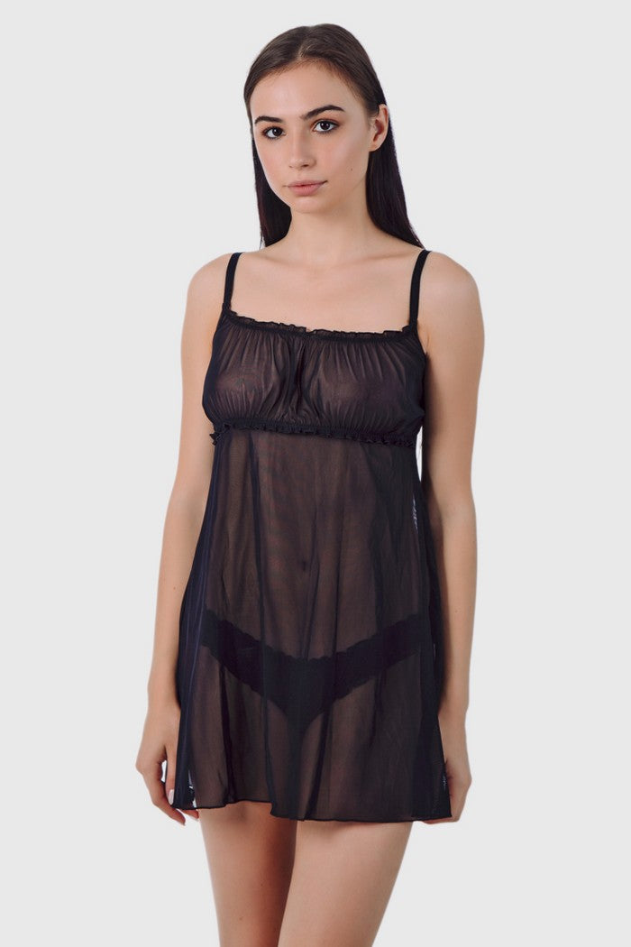 Ночная сорочка из сетки 04.5002 black