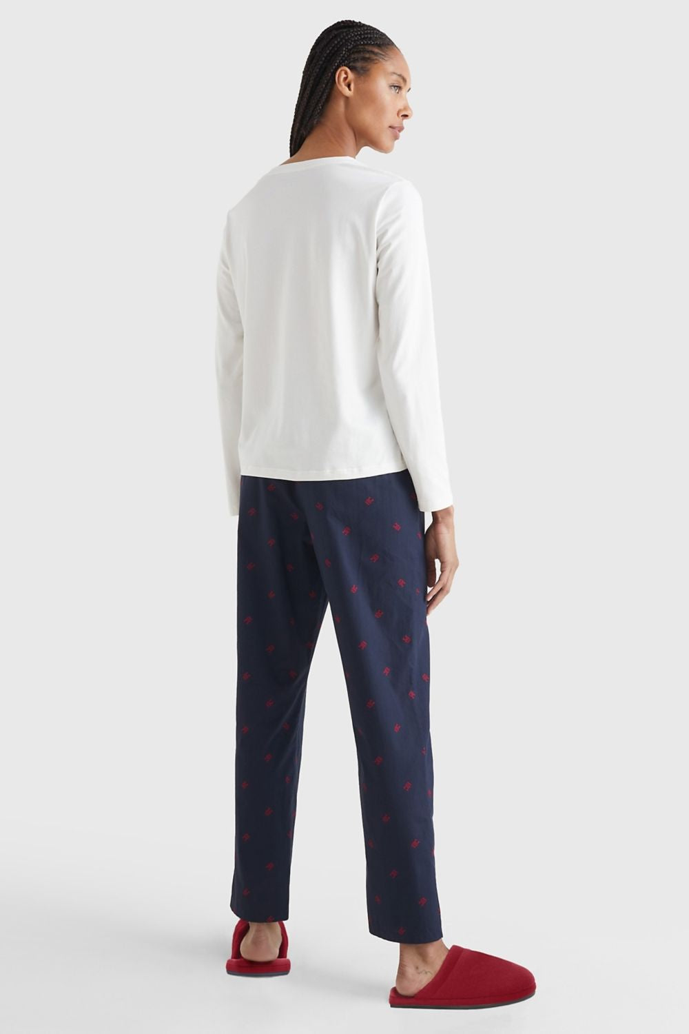 Домашний комплект из хлопка 528195557 white/blue