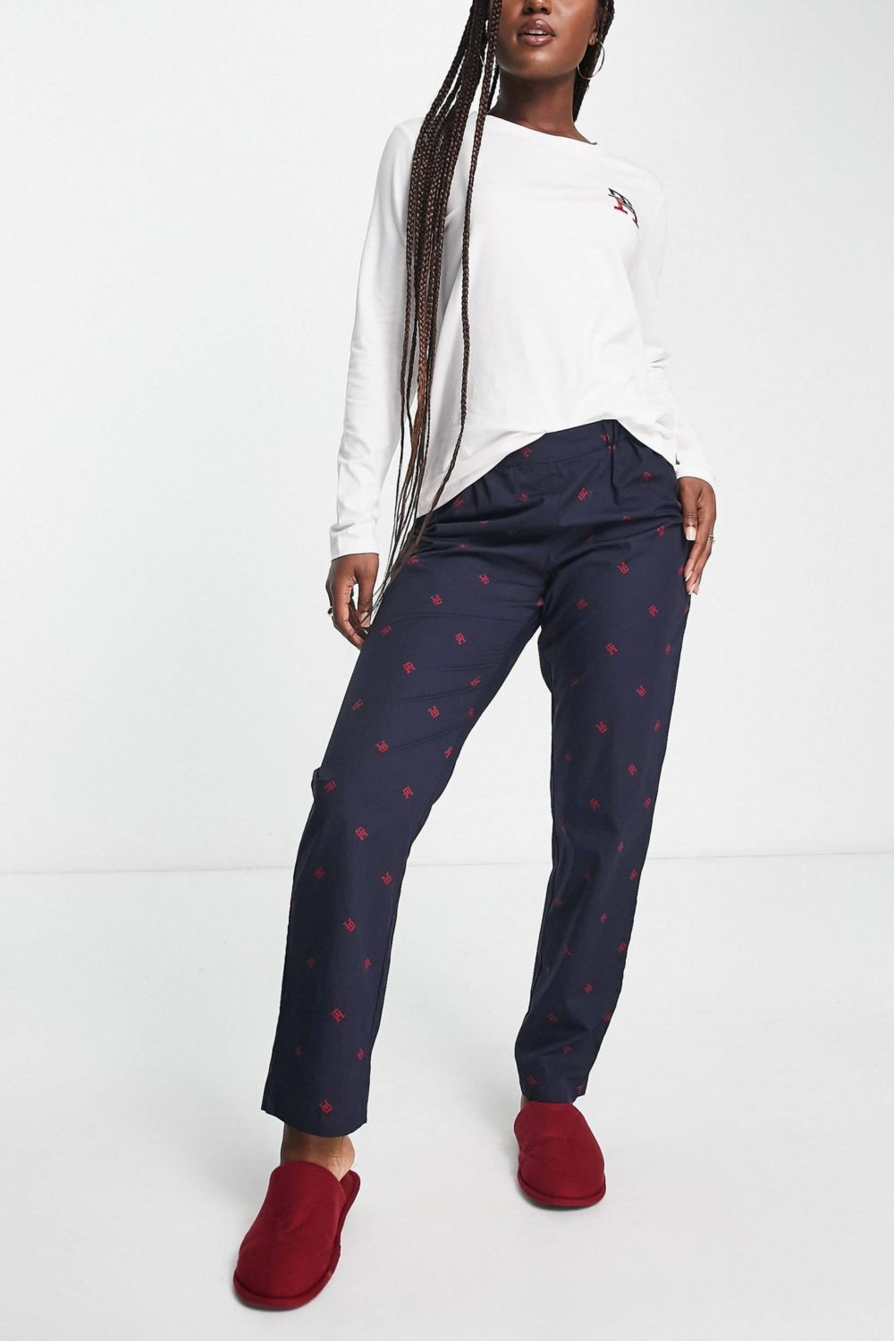 Домашний комплект из хлопка 528195557 white/blue