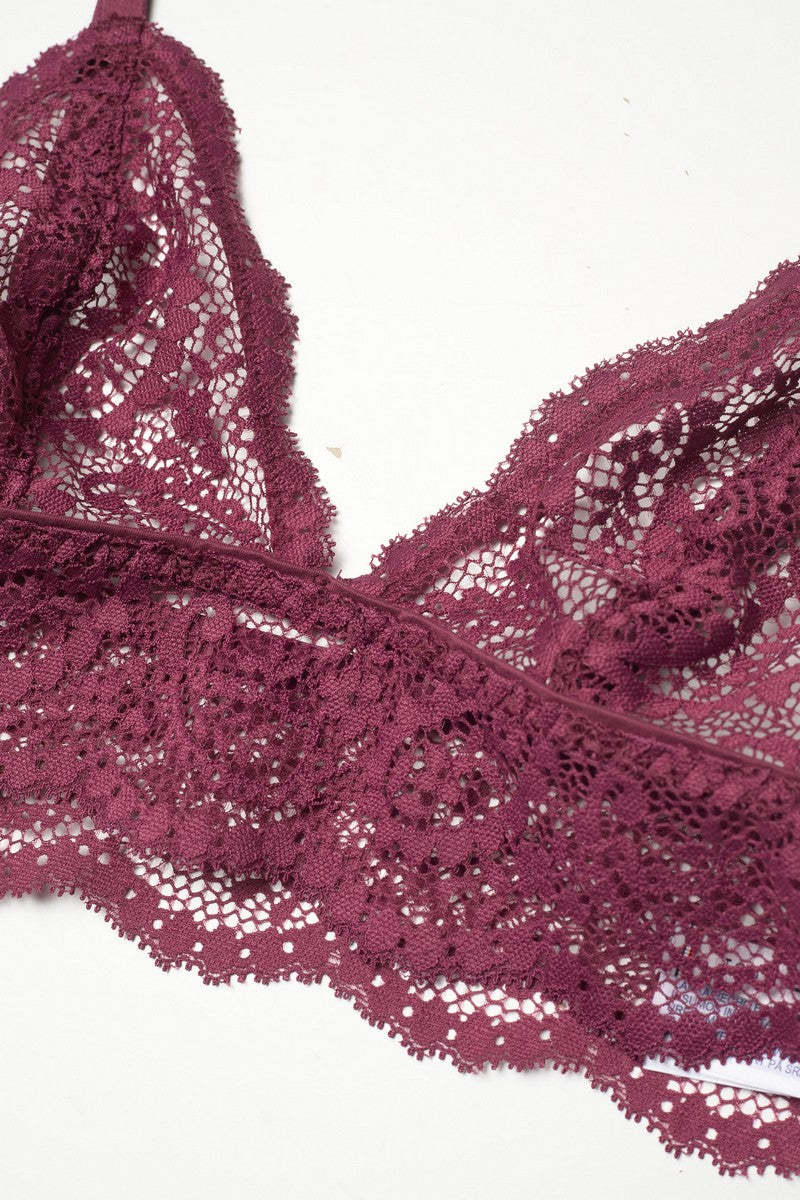 Кружевной бралет 551859458 bordo