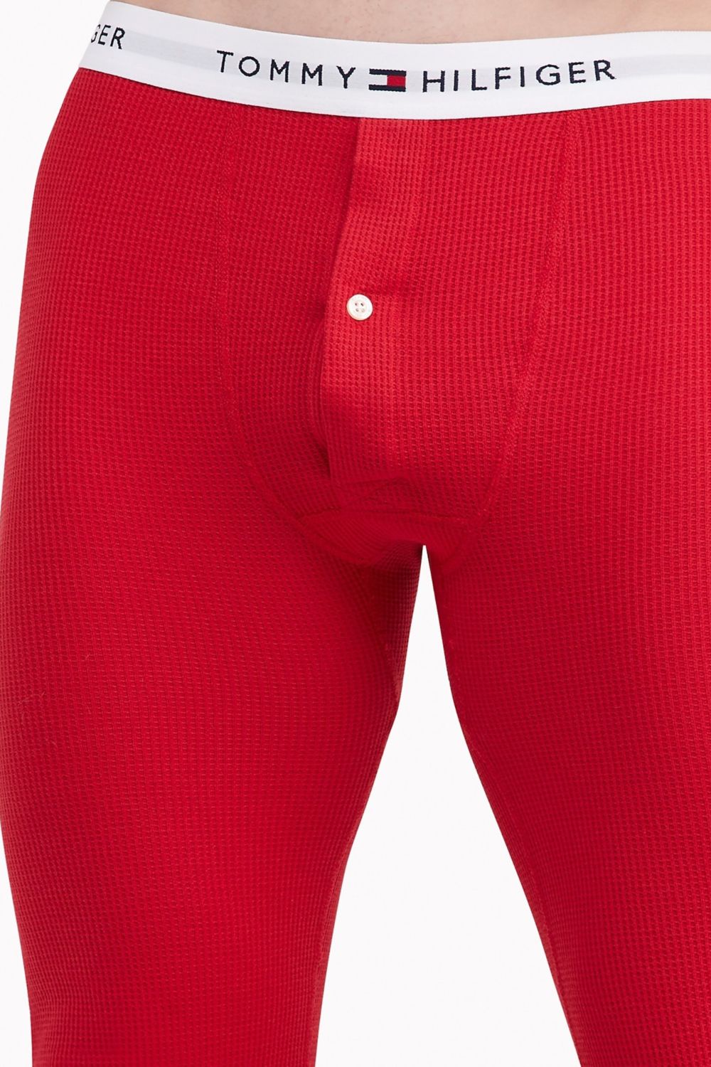 Вафельные мужские брюки 637962890 red