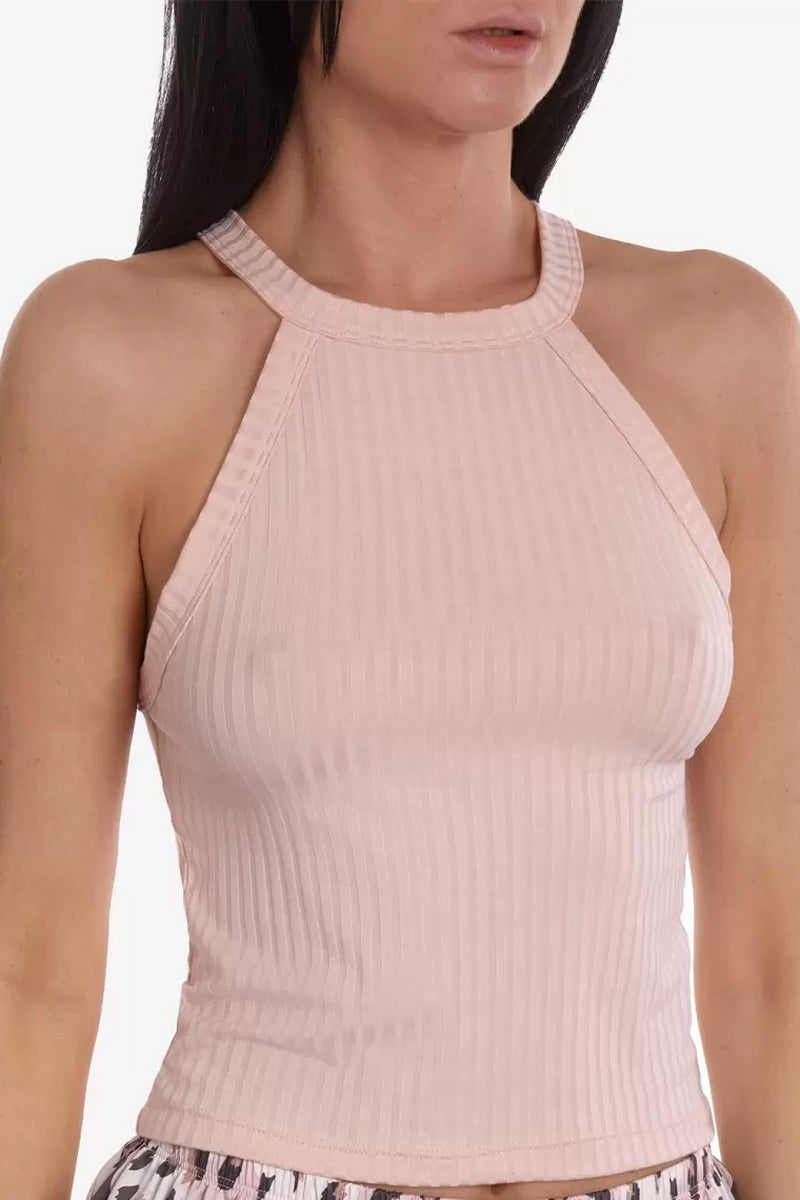 Трикотажный топ в рубчик Крембо М13 powder