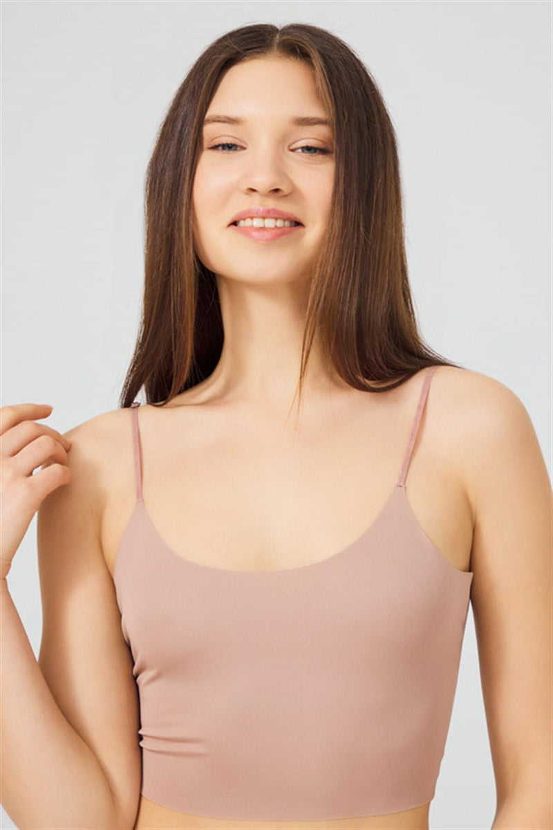 Безшовний топ CH1752 brown4