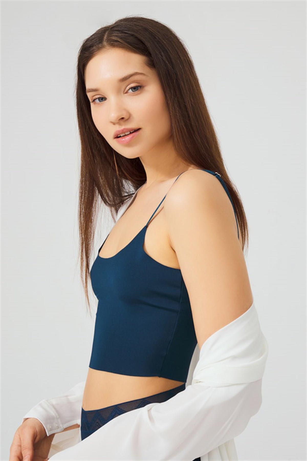 Бесшовный топ CH1752 petrol-green