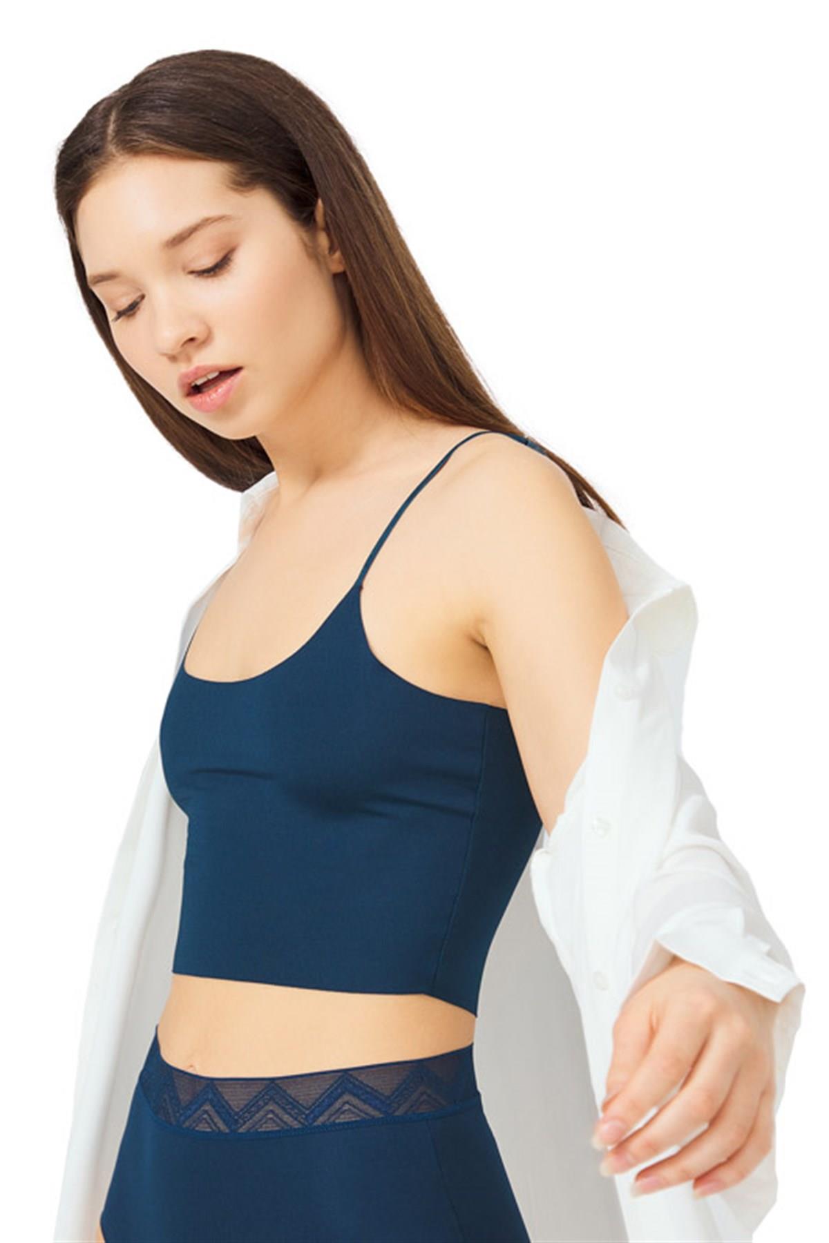 Бесшовный топ CH1752 petrol-green