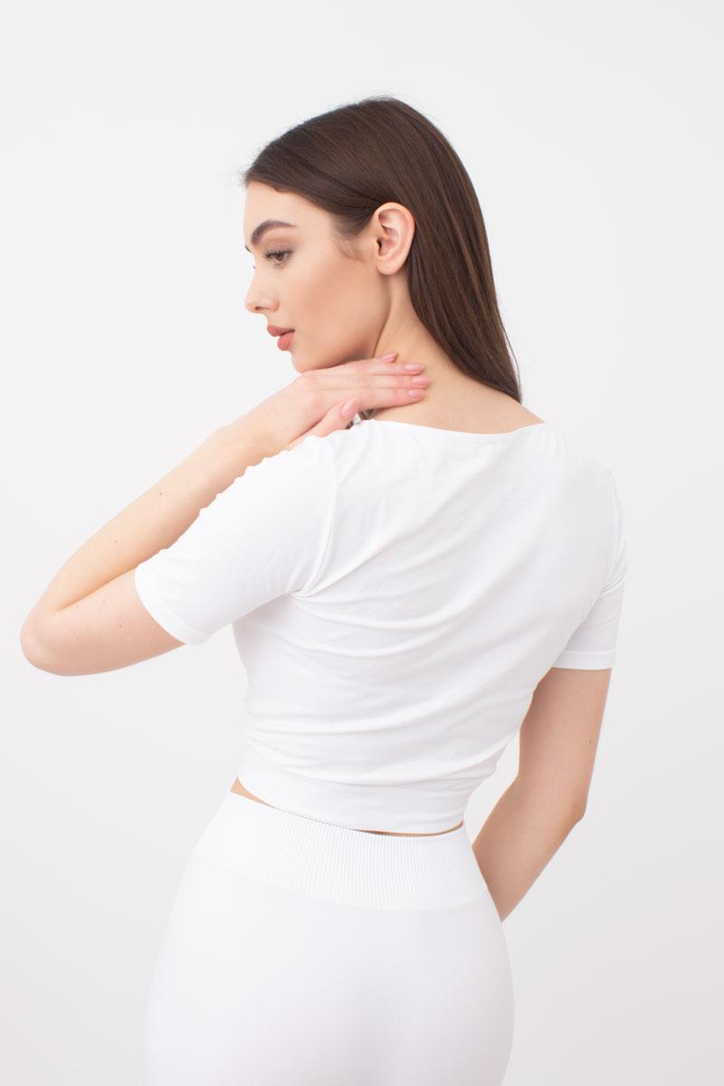 Кроп-топ с коротким рукавом 1009690 Crop T-Shirt white