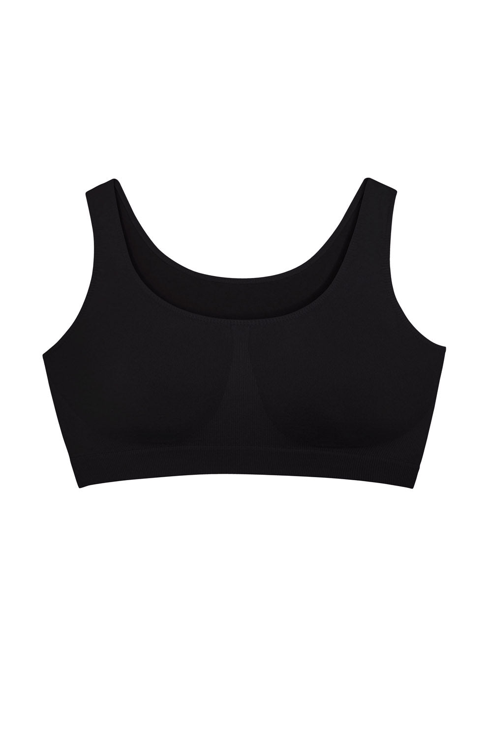 Бесшовный топ T02 black