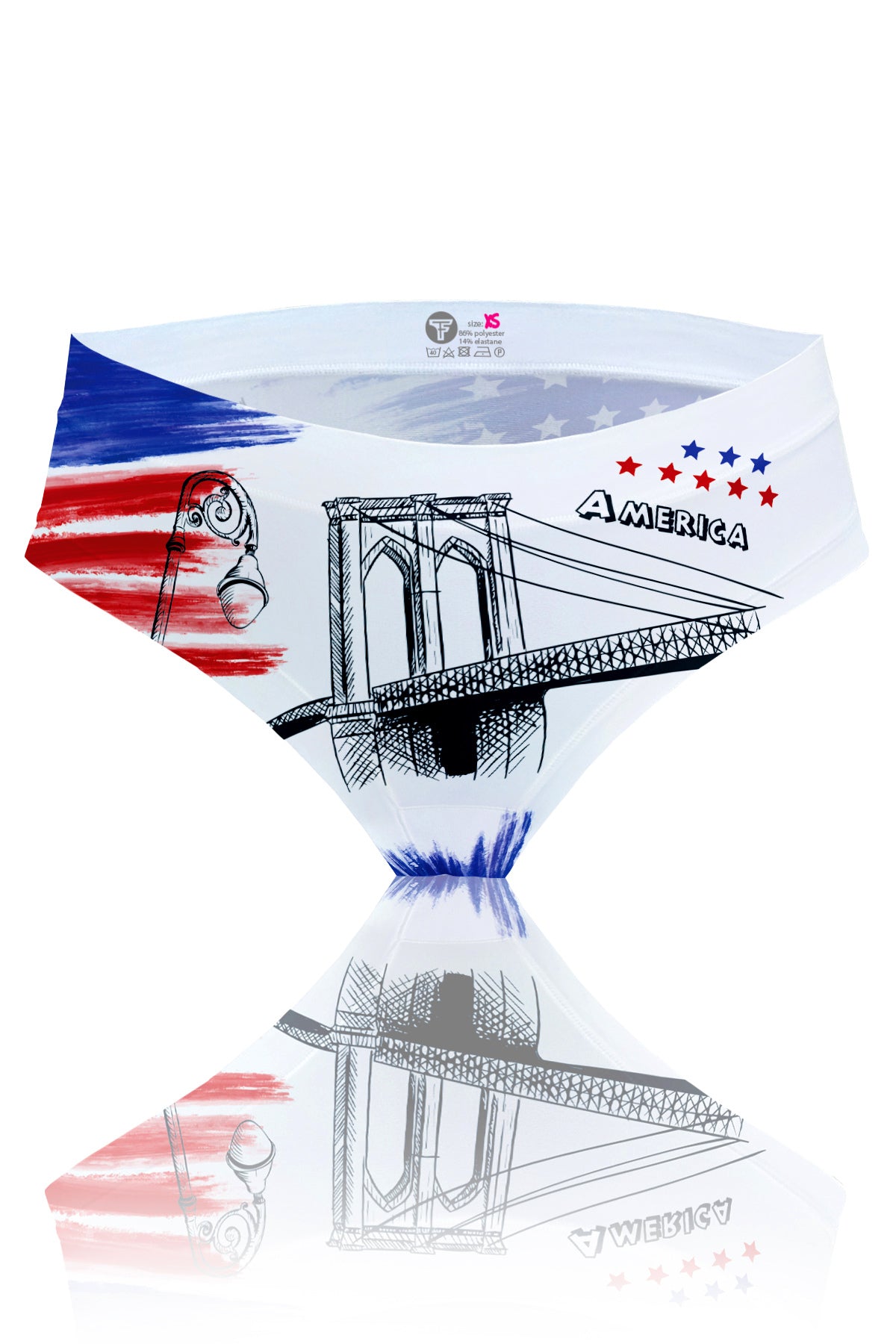 Трусики стринг с принтом XP2K7-P4