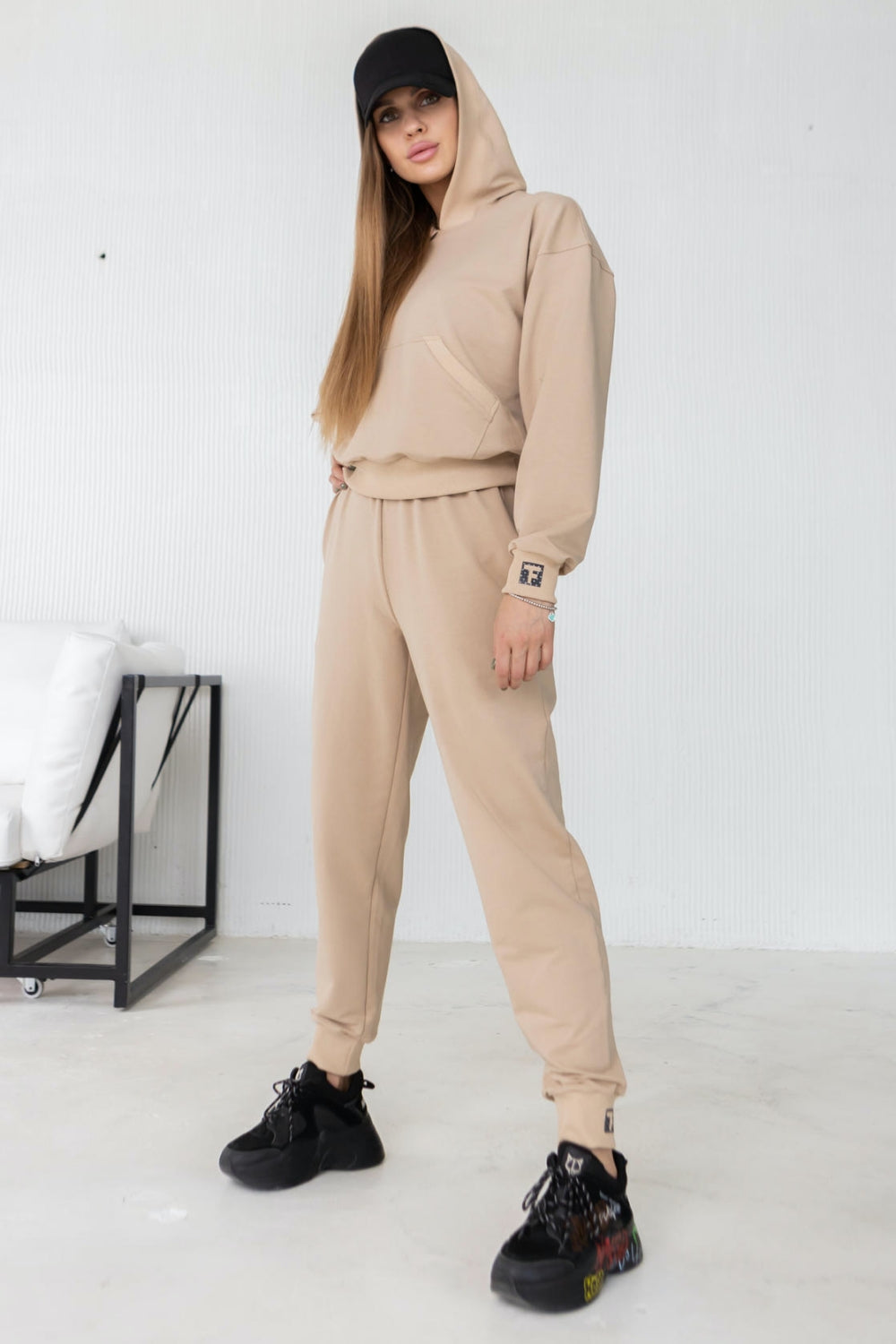 Хлопковое худи с капюшоном A21-LD32