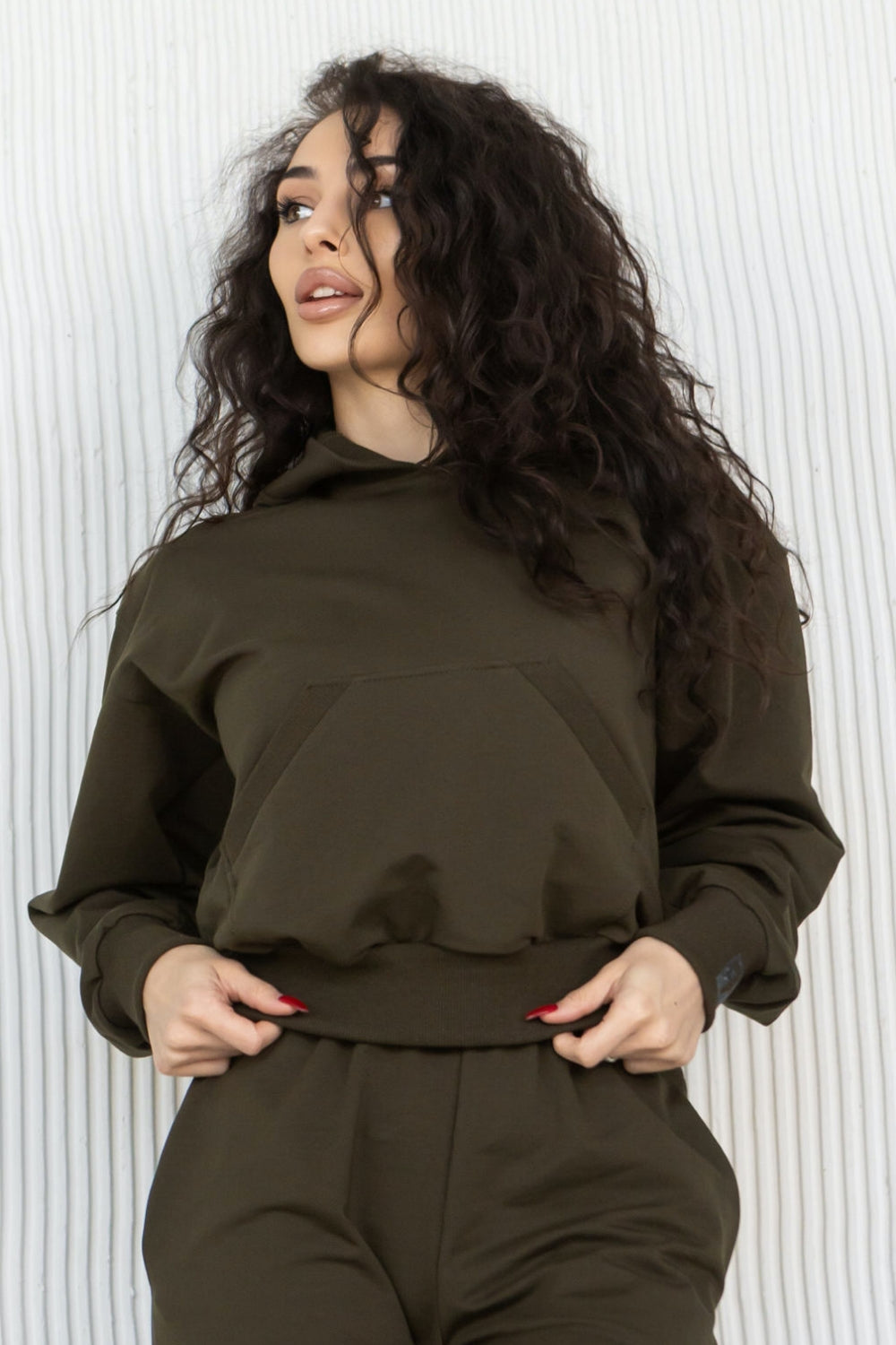 Хлопковое худи с капюшоном A21-LD36