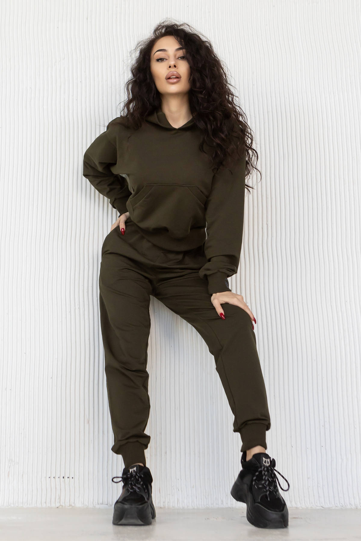 Хлопковое худи с капюшоном A21-LD36