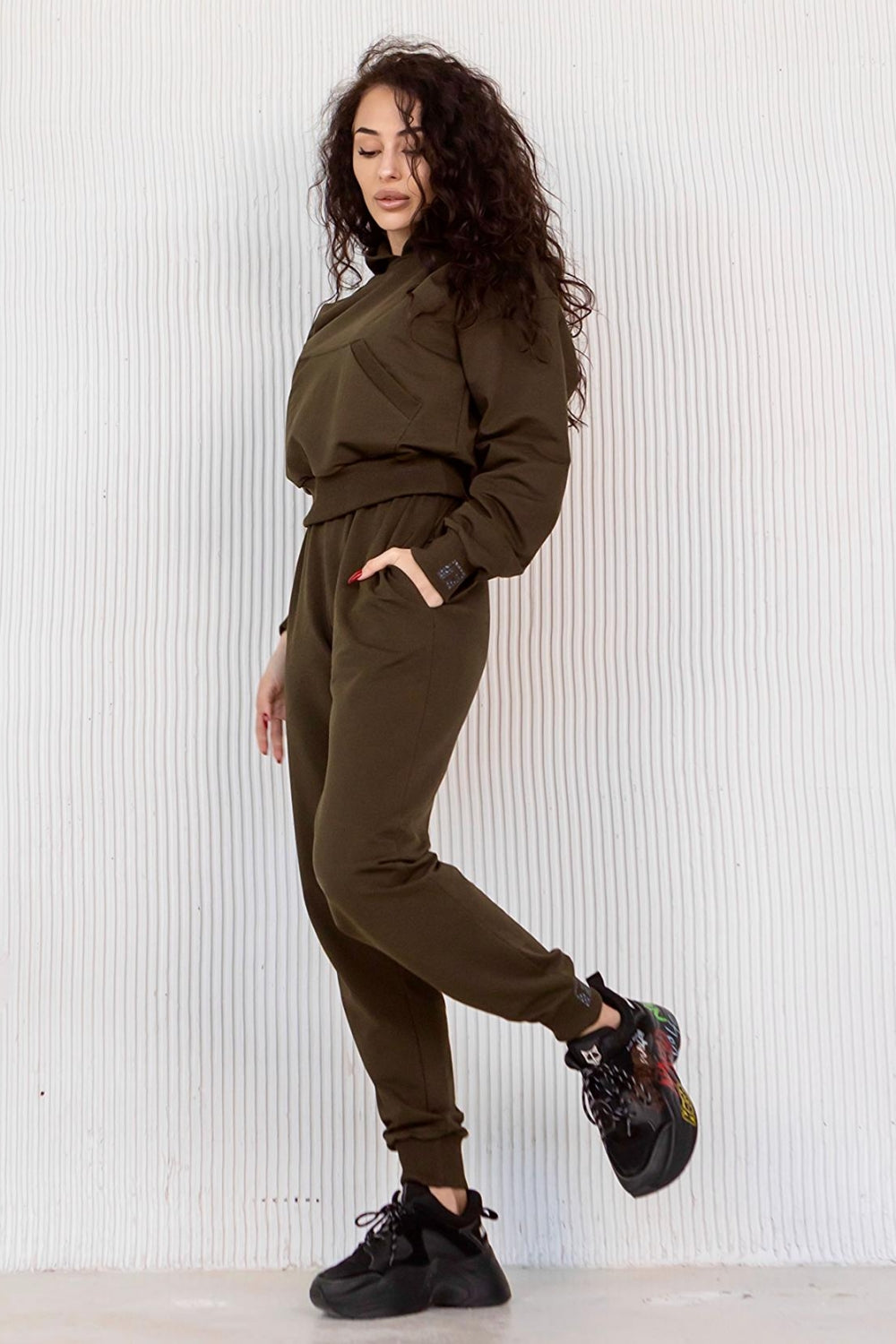 Хлопковое худи с капюшоном A21-LD36