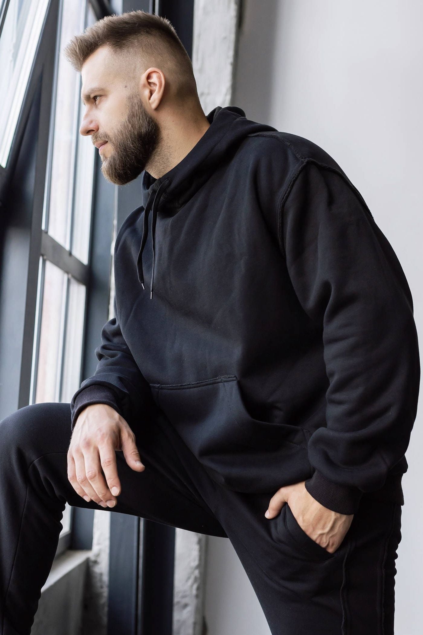 Чоловічий худі на флісі Performance AM2-IS10