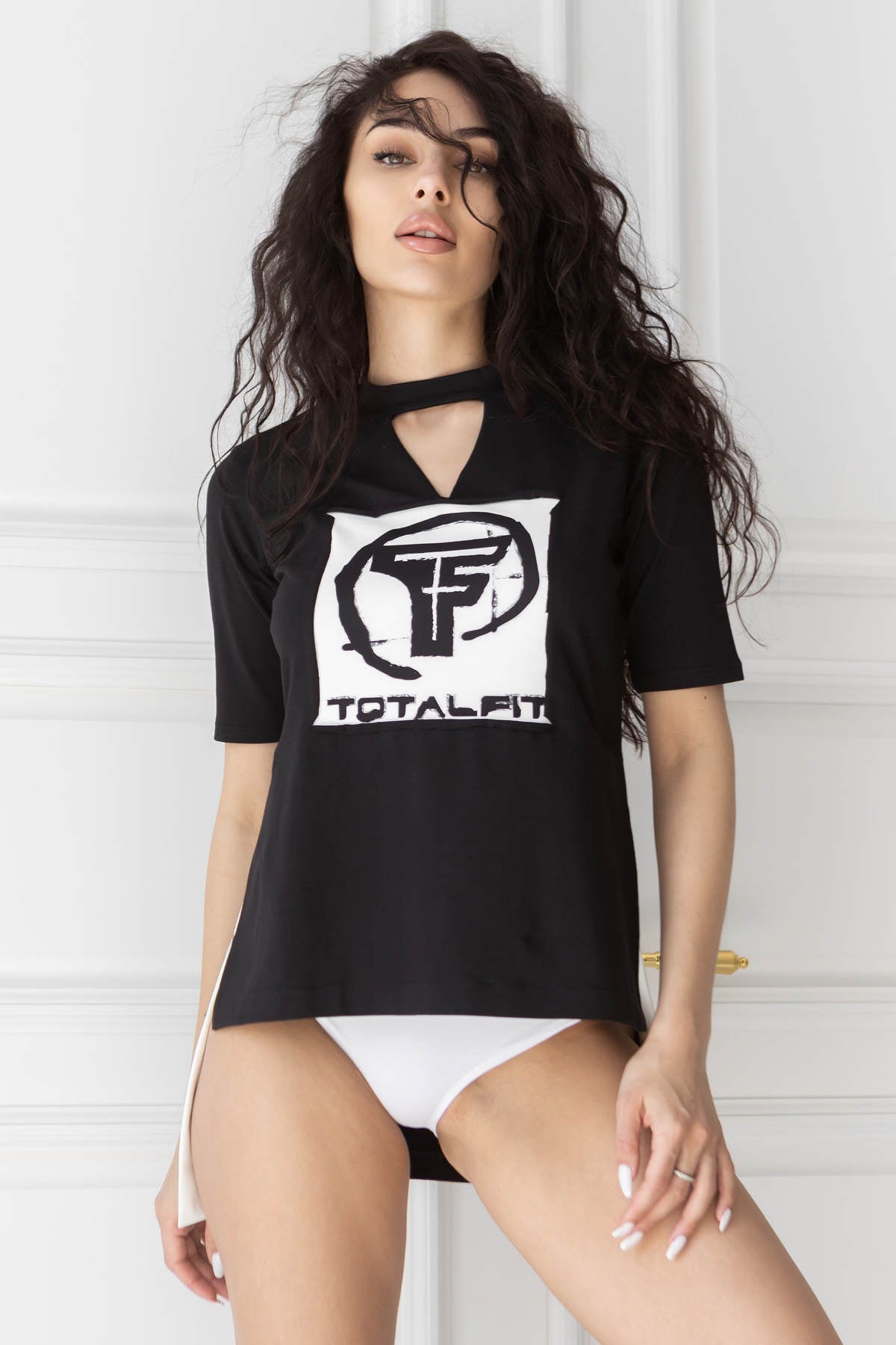 Хлопковая футболка с логотипом D4-C10