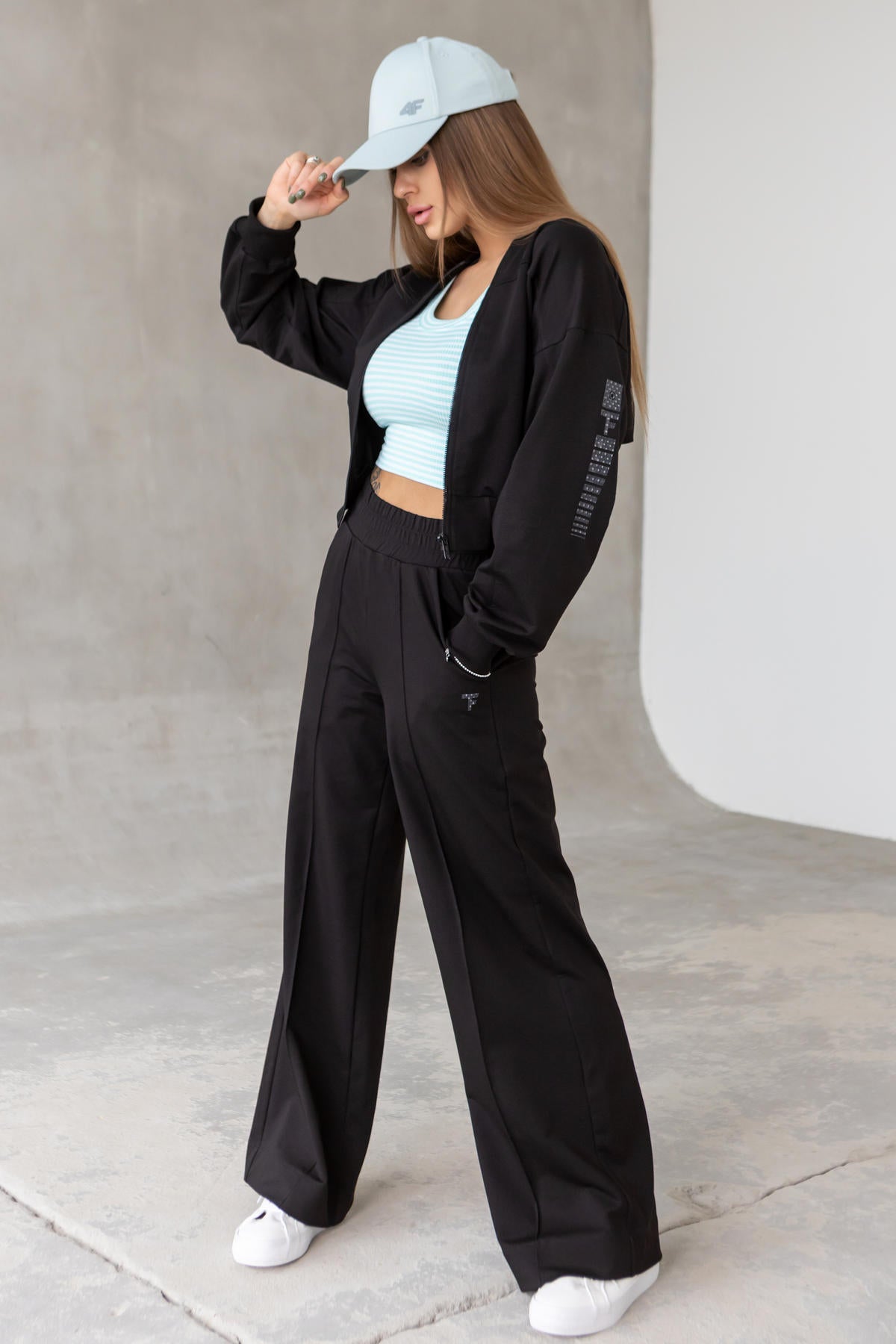 Брюки-палаццо из хлопка E2-LD10