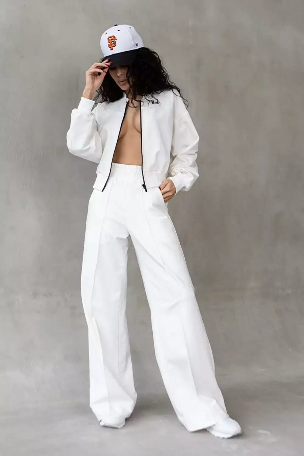 Брюки-палаццо из хлопка E2-LD11