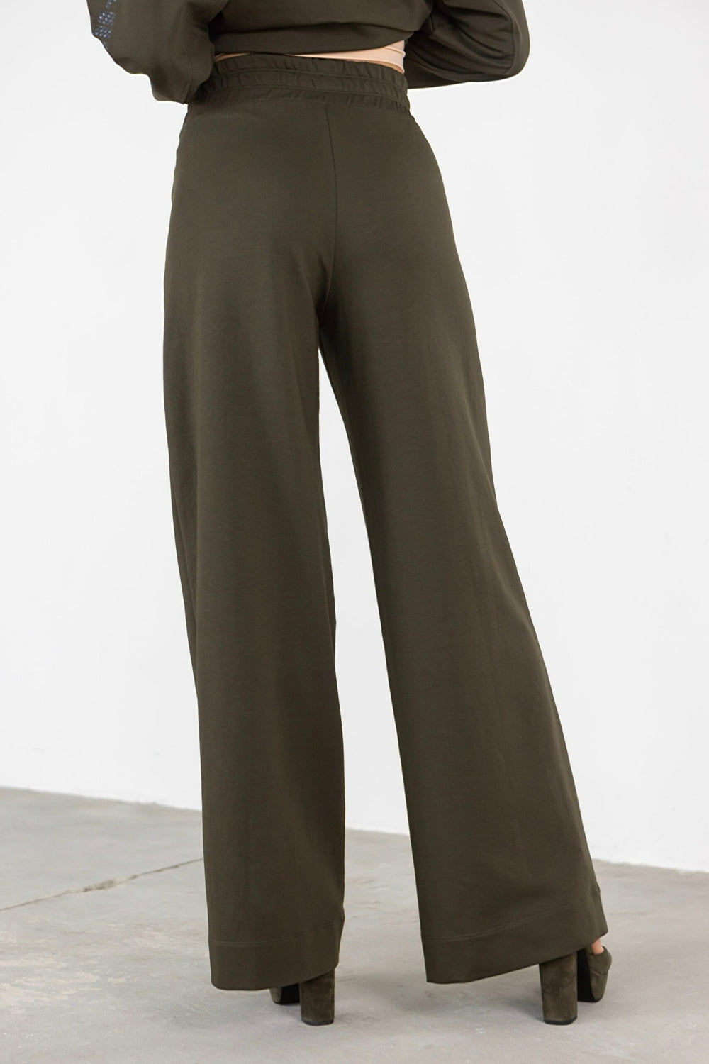 Брюки-палаццо из хлопка E2-LD36