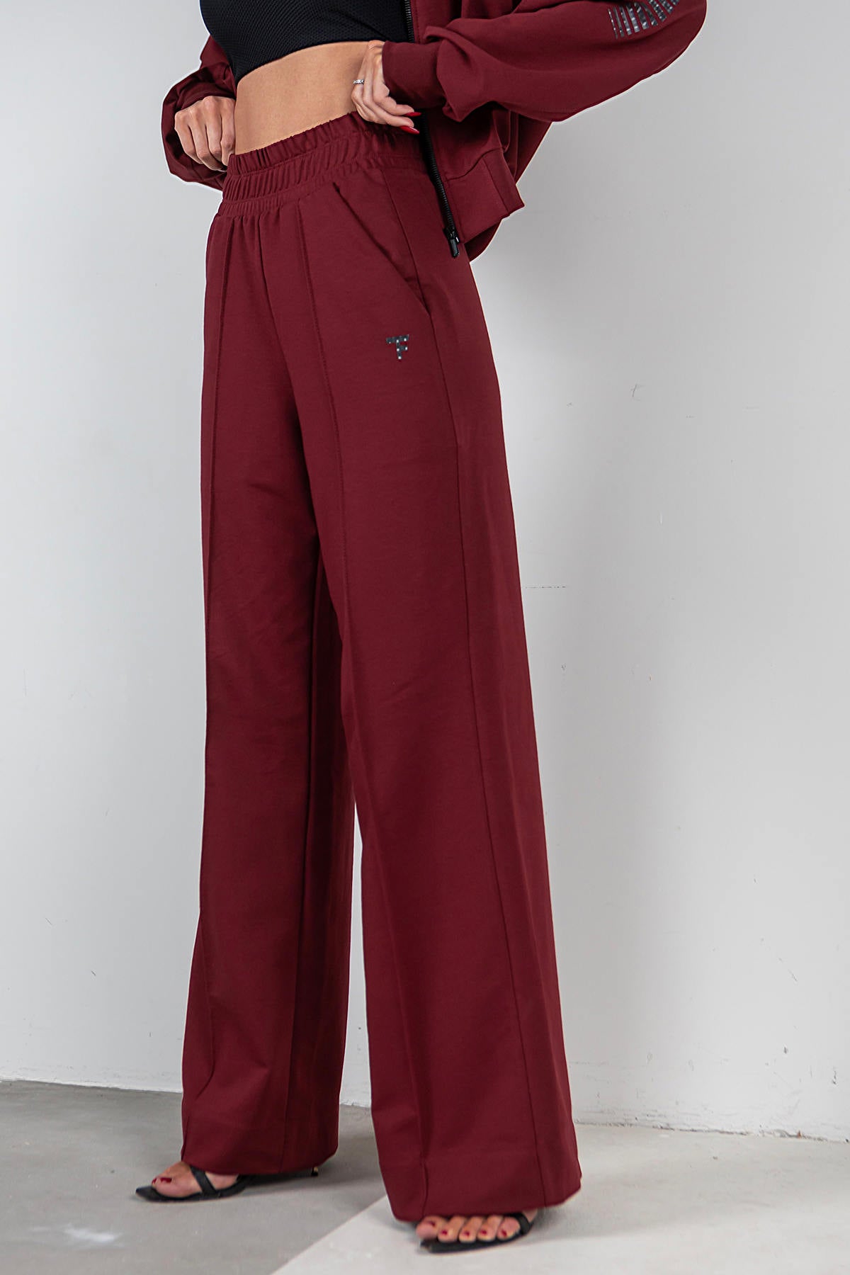 Брюки-палаццо из хлопка E2-LD37