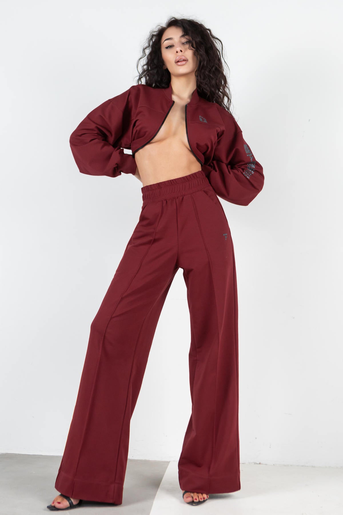 Брюки-палаццо из хлопка E2-LD37