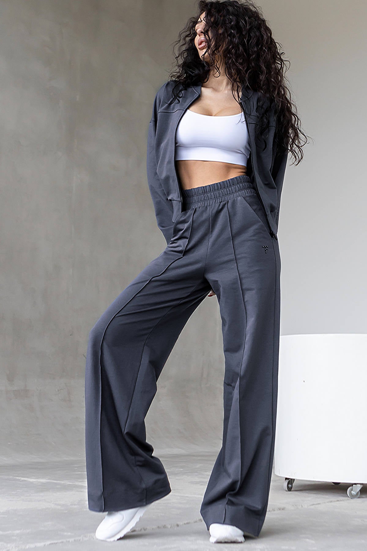 Брюки-палаццо из хлопка E2-LD9