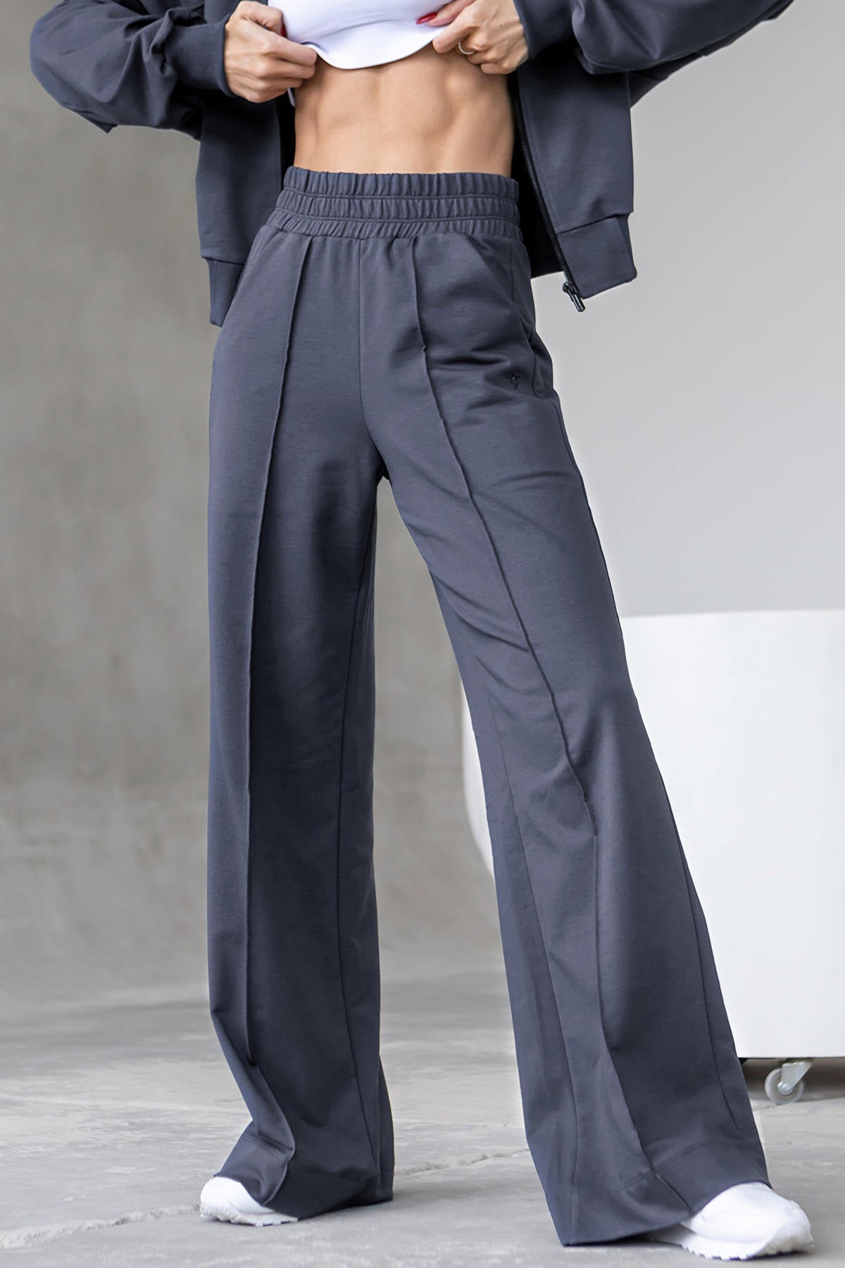 Брюки-палаццо из хлопка E2-LD9