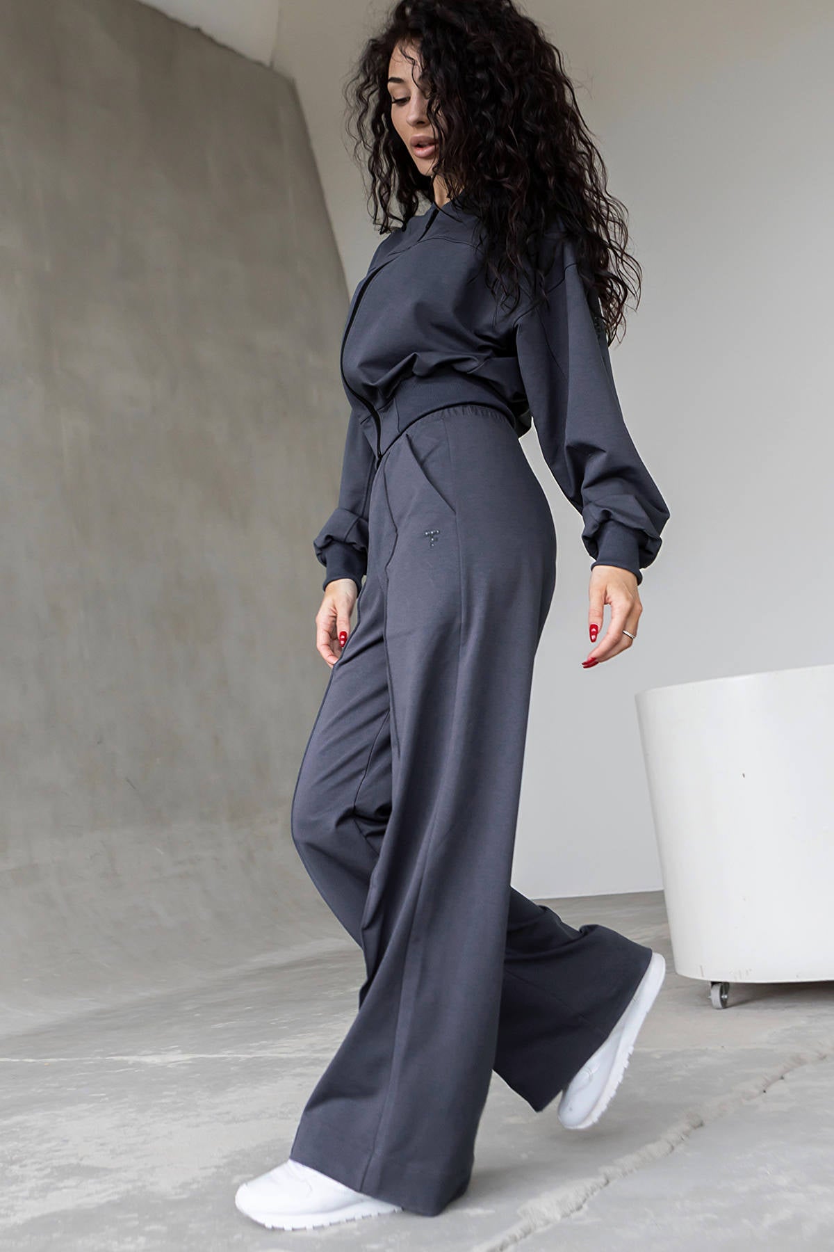 Брюки-палаццо из хлопка E2-LD9