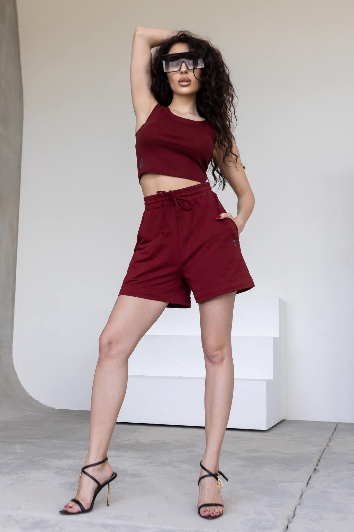 Хлопковые шорты с карманами H24-LD37