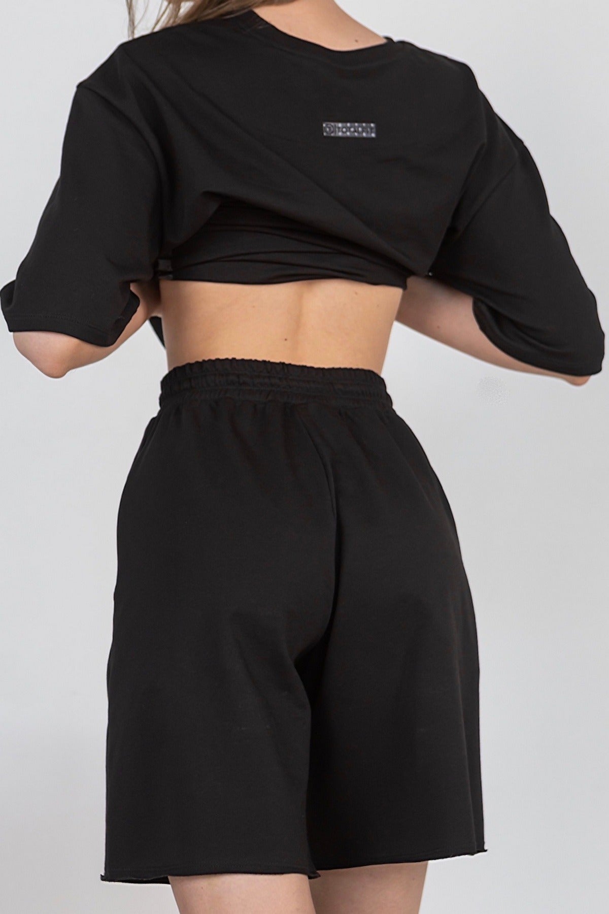 Хлопковые шорты-бермуды H25-LD10