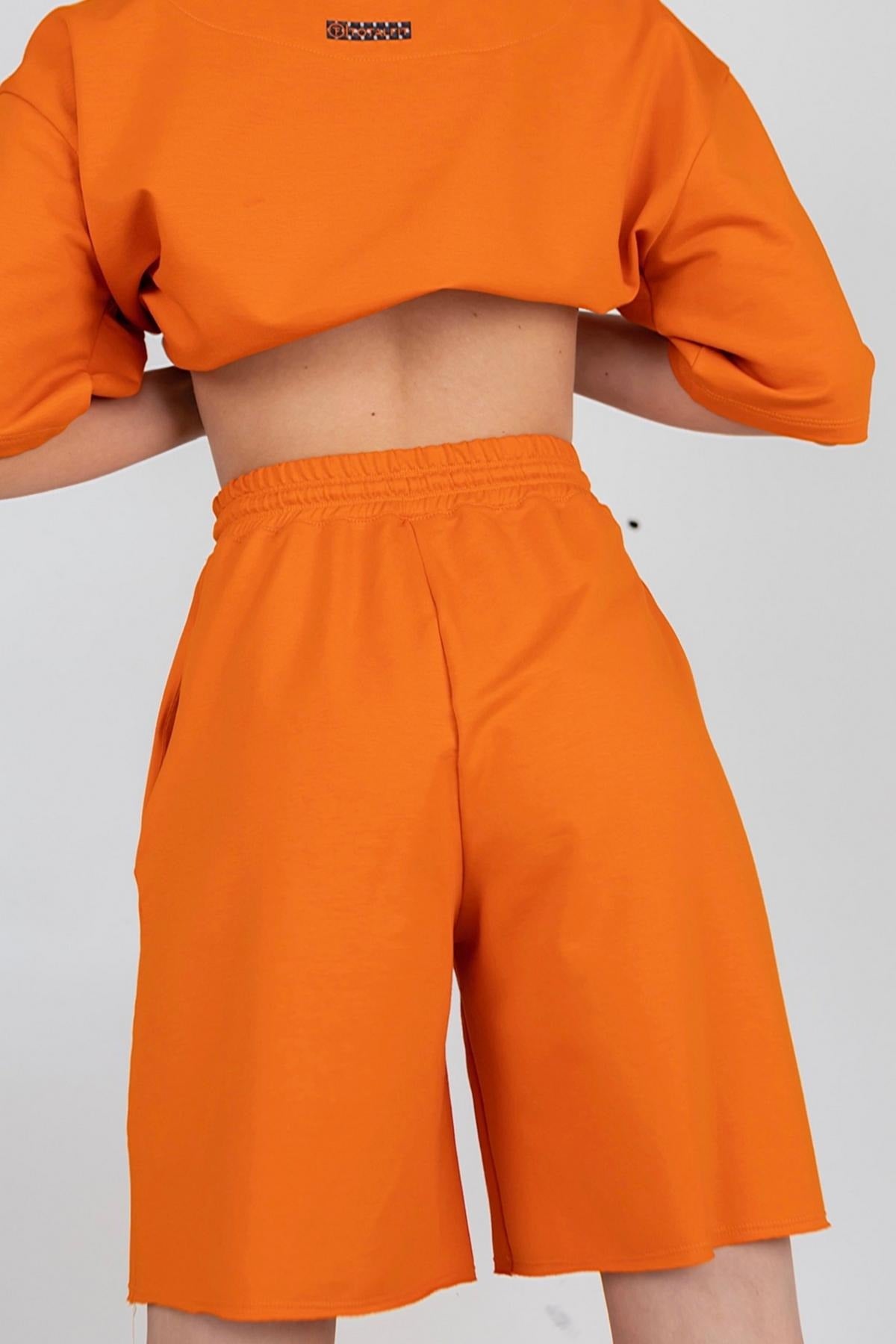 Хлопковые шорты-бермуды H25-LD58