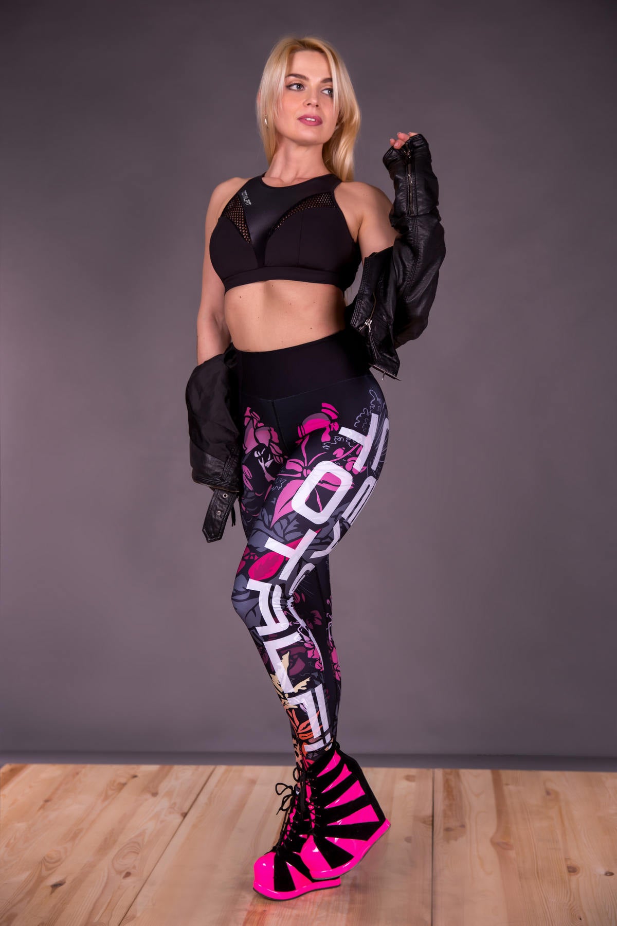 Спортивные леггинсы с ярким принтом Floret LG14-P55