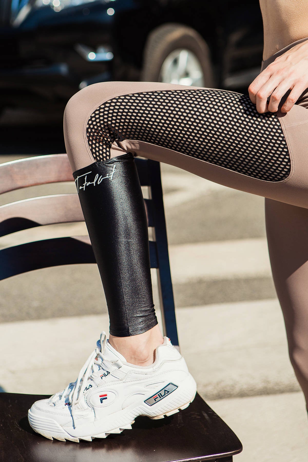 Корректирующие леггинсы с сеткой Mystery YS5-C39/25