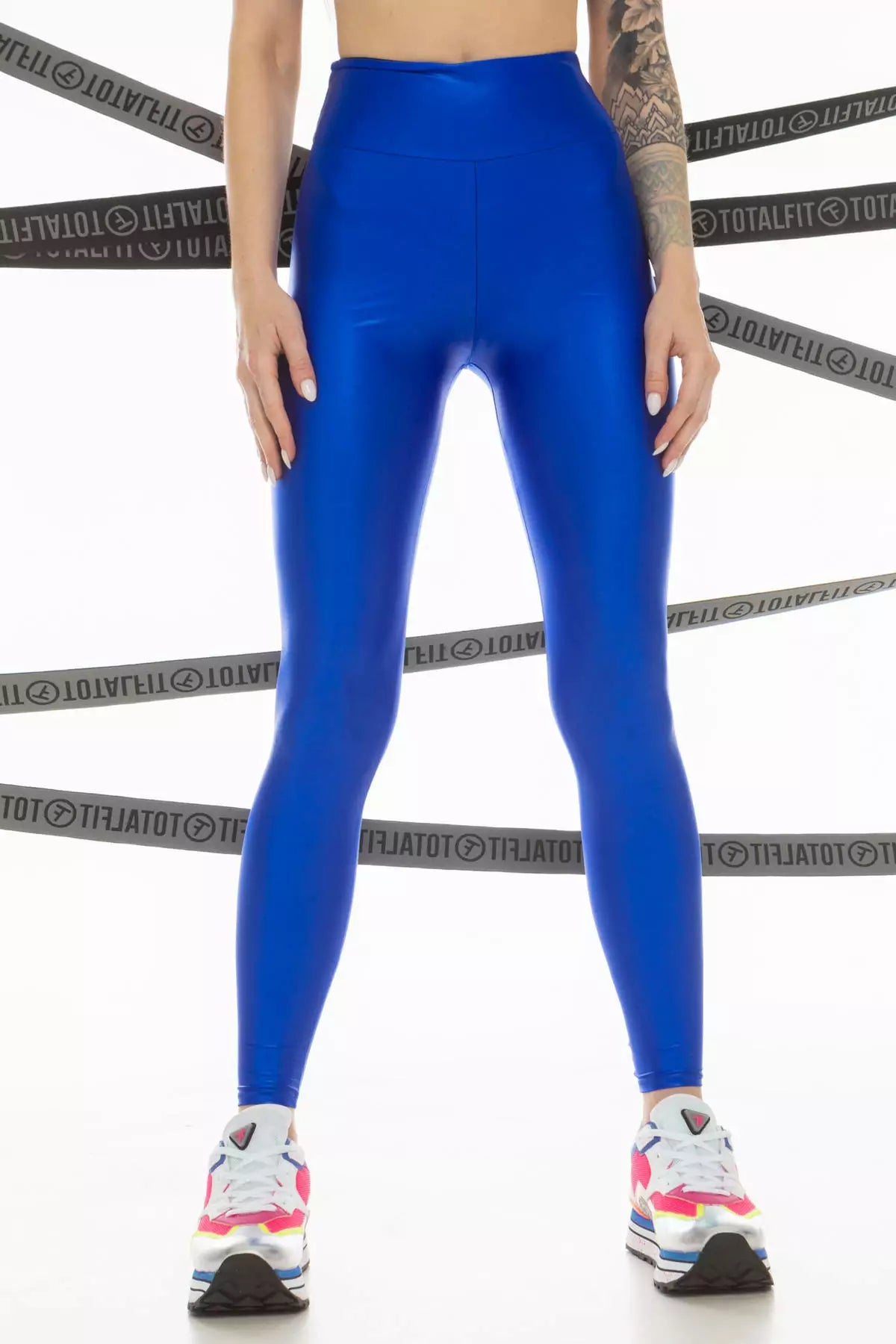 Корректирующие леггинсы с глянцевым блеском для спорта LG142-C56